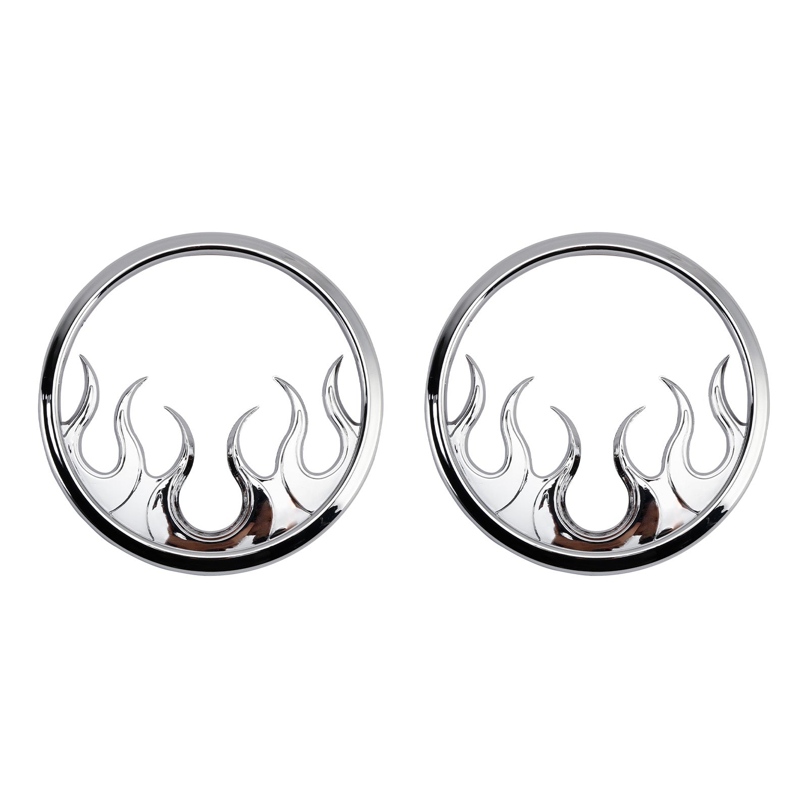 Flame Speaker Grills Accent Trim Cover For Touring Electra Glide Ultra Classic