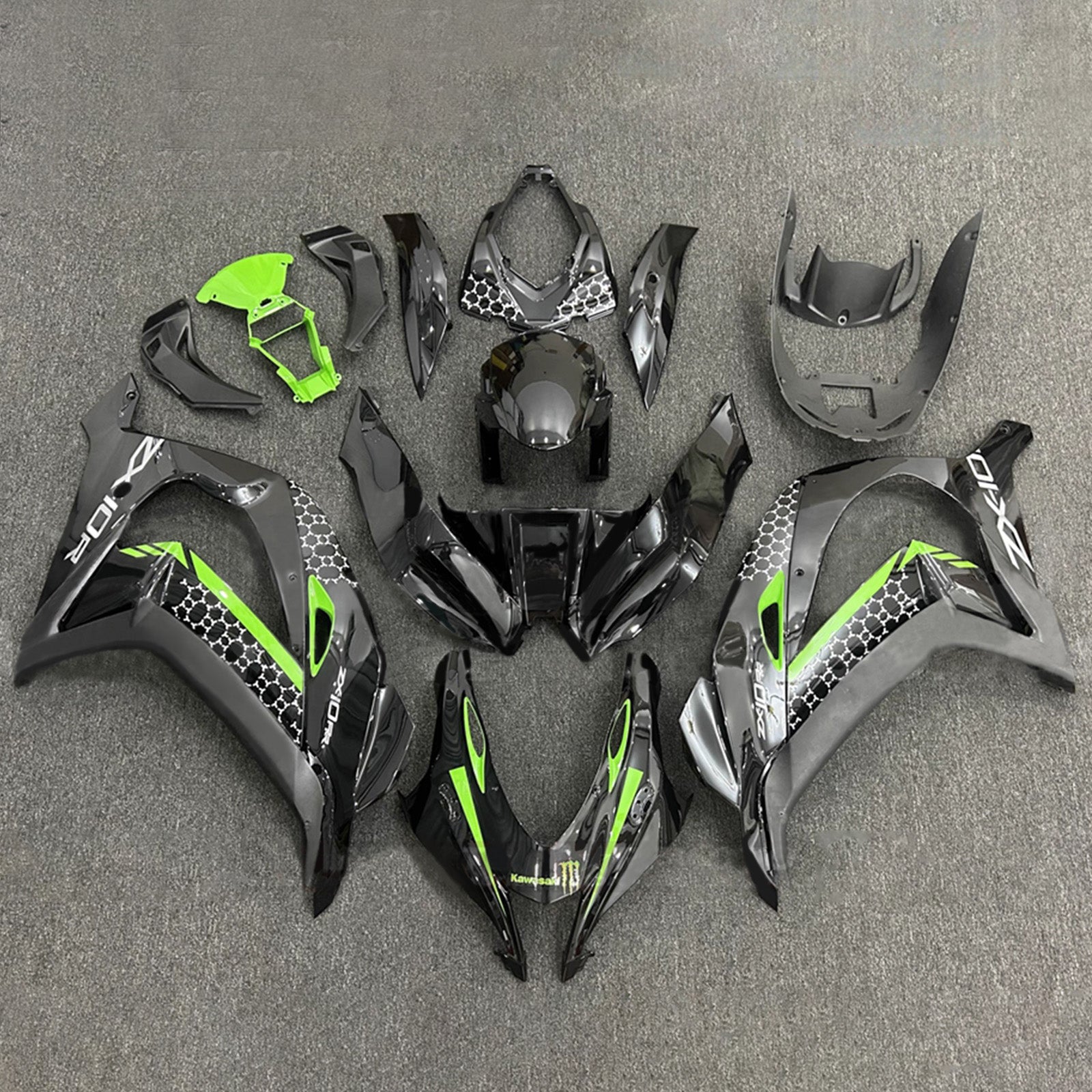 Injection Fairing Kit Bodywork Plastic ABS fit For Kawasaki ZX10R 2016-2020