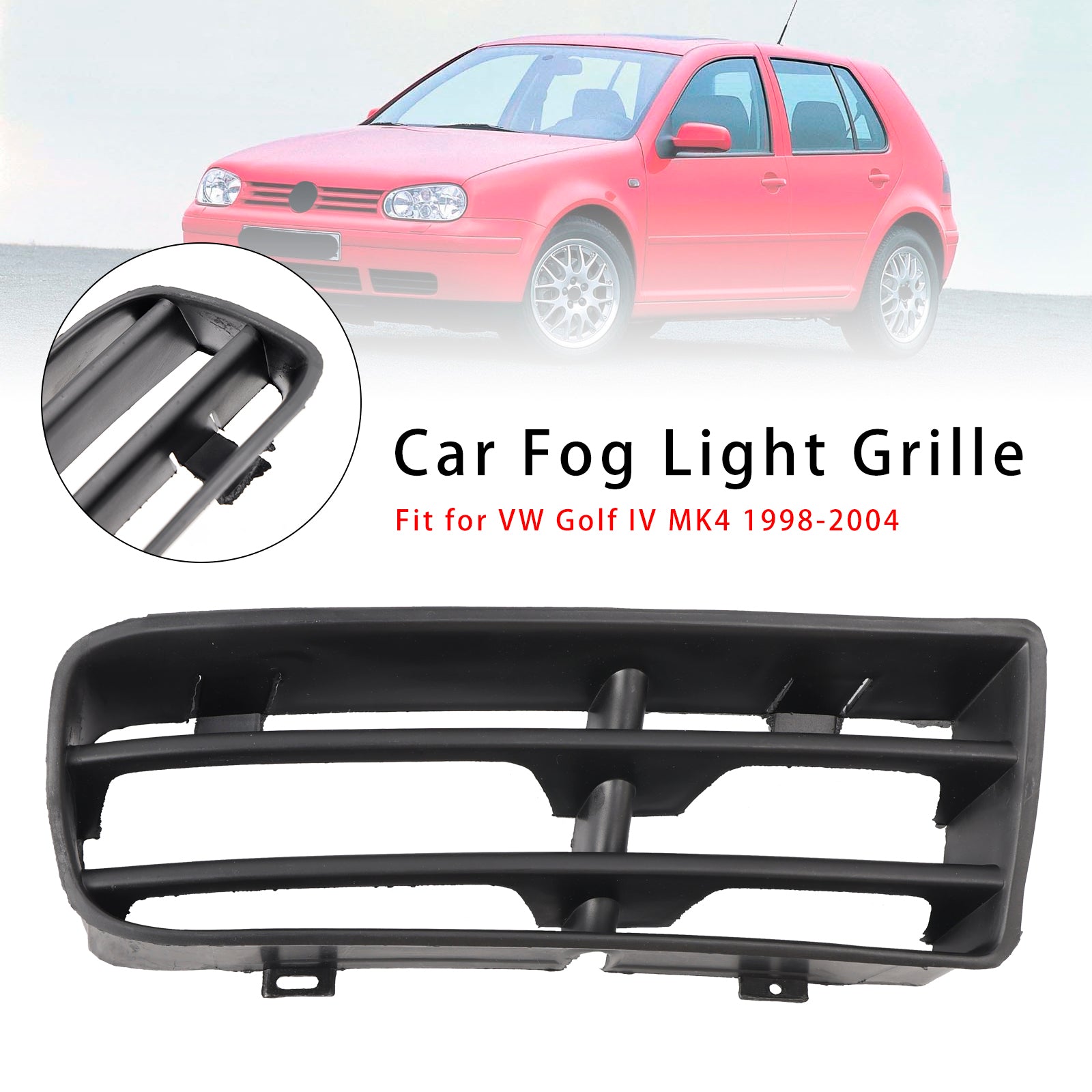 1998-2004 VW Golf IV MK4 Front Right Side Bumper Grille tåkelys Grill 1J0853666E 1J0853666G