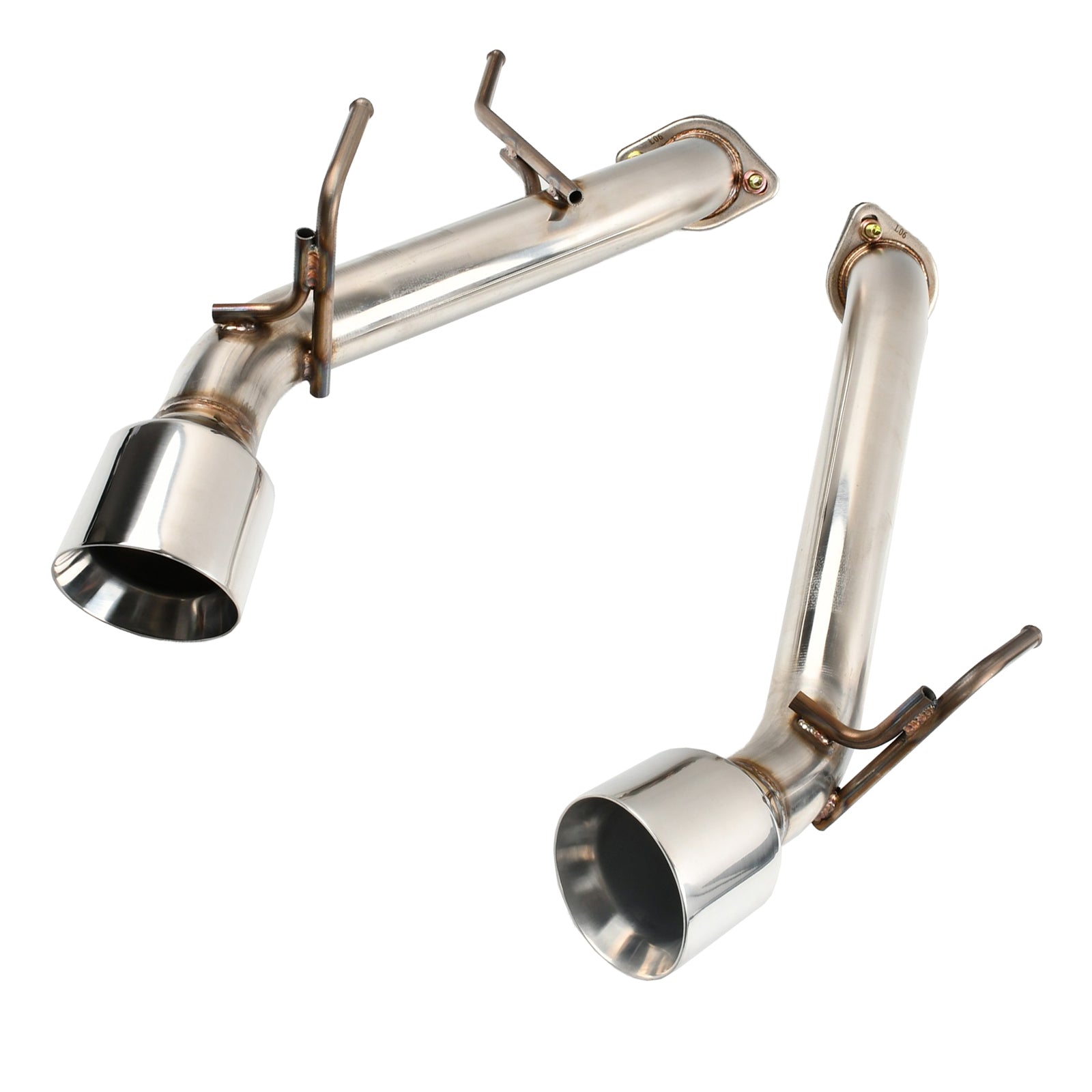 2008-2013 Infiniti G37 2dr Coupe Eje trasero Silenciador Tubo de escape Acero inoxidable