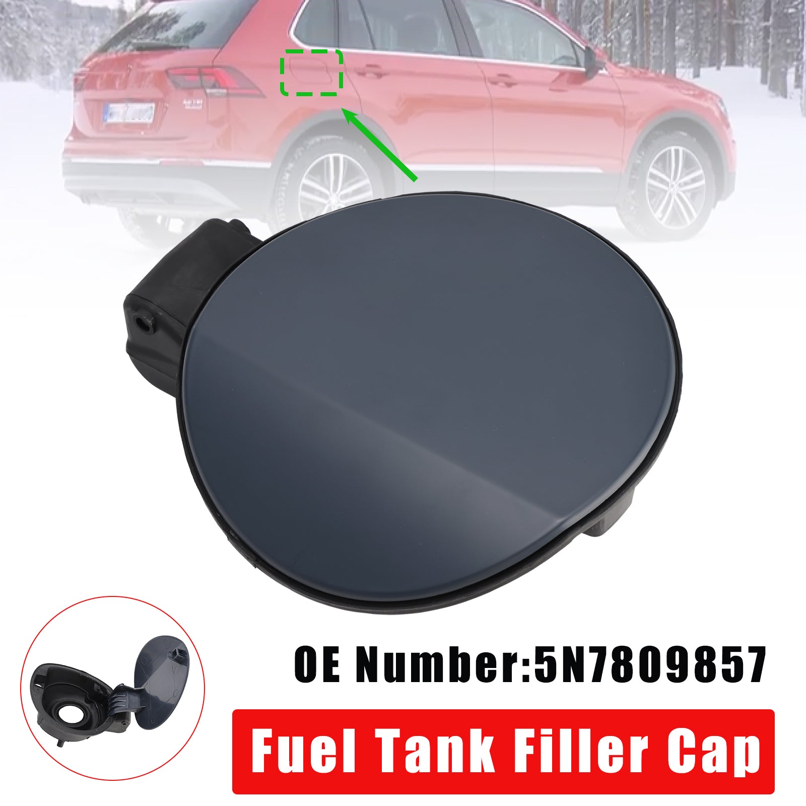 Fuel Tank Filler Cap 5N7809857 For Volkswagen Tiguan AD1 AX1 ALLSPACE BW2 BJ2