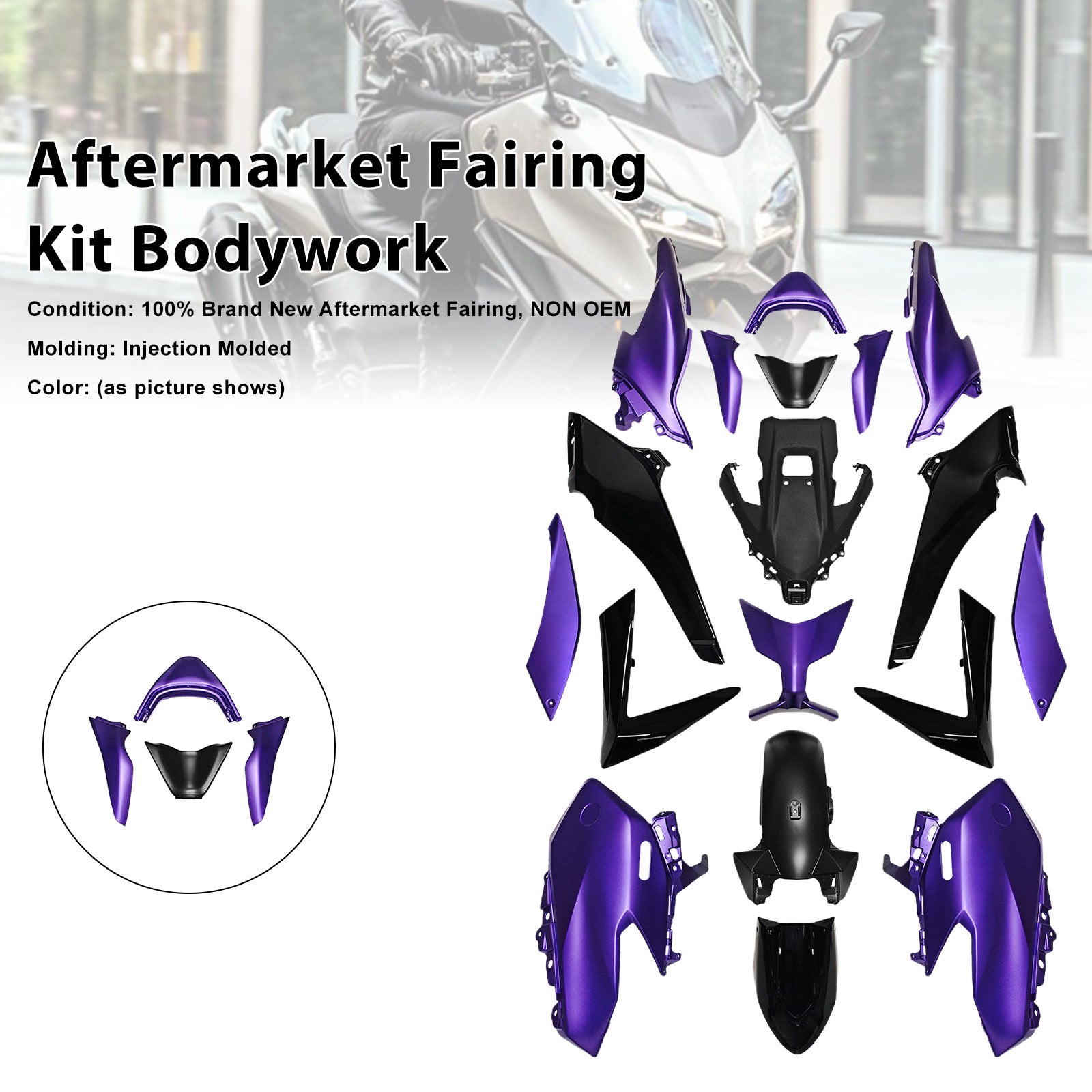 Kit de carénage de carrosserie par injection pour Yamaha TMAX560 2025-2026