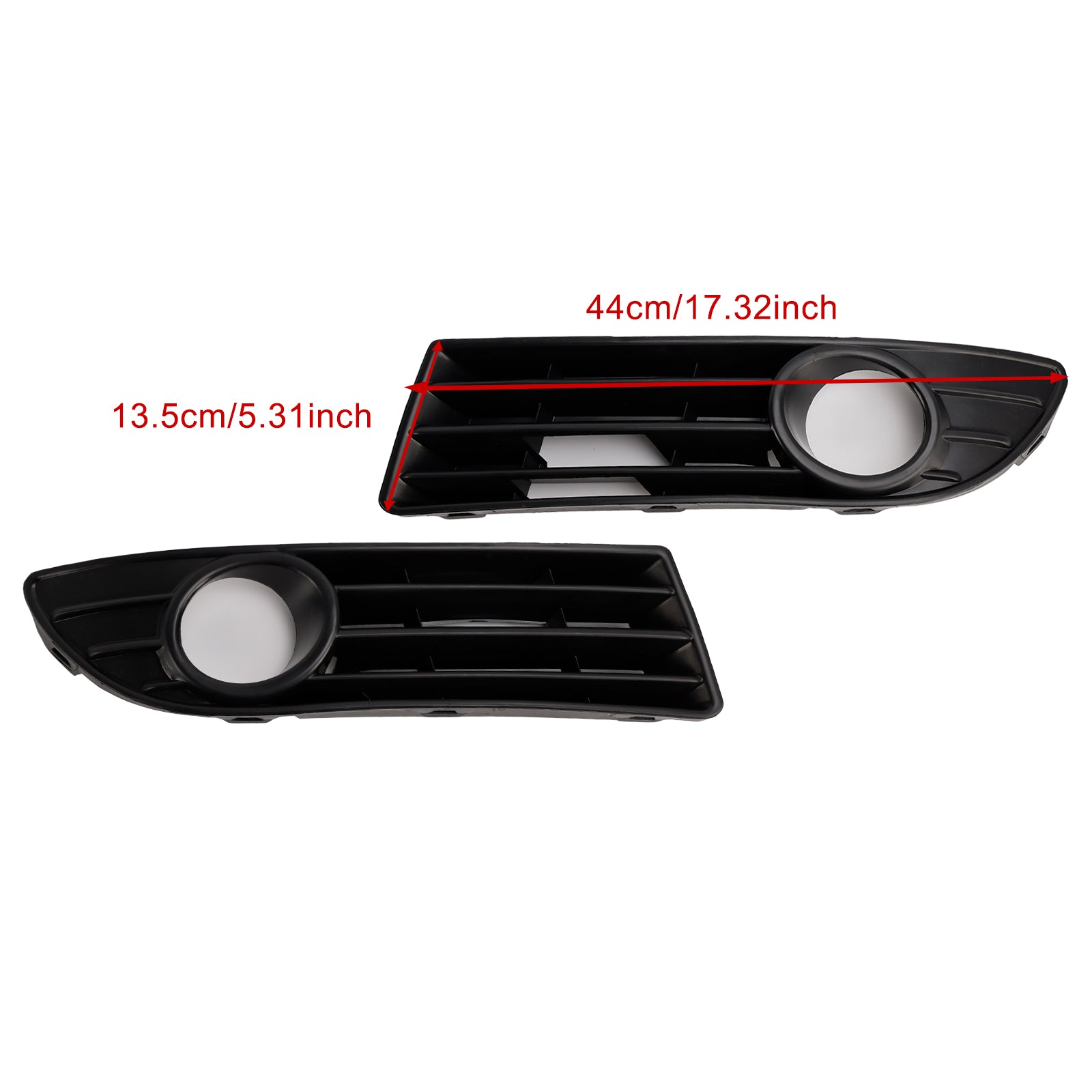 2005-2009 VW Polo 9N3 GTI 2PCS Fog Light Cover Grille Grill 6Q0853665E 6Q0853666G