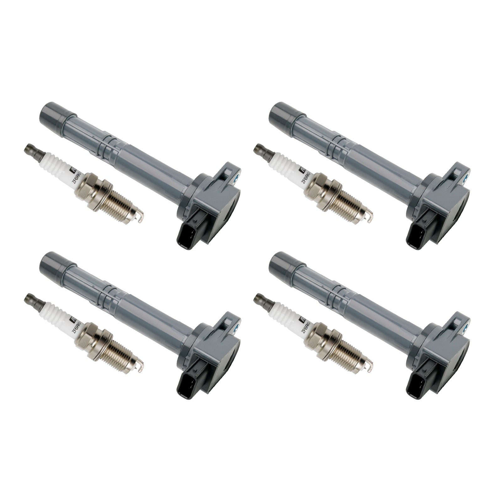 4 bobinas de encendido + bujías UF311 para Honda Accord CR-V Element 2.4L 2003-2007