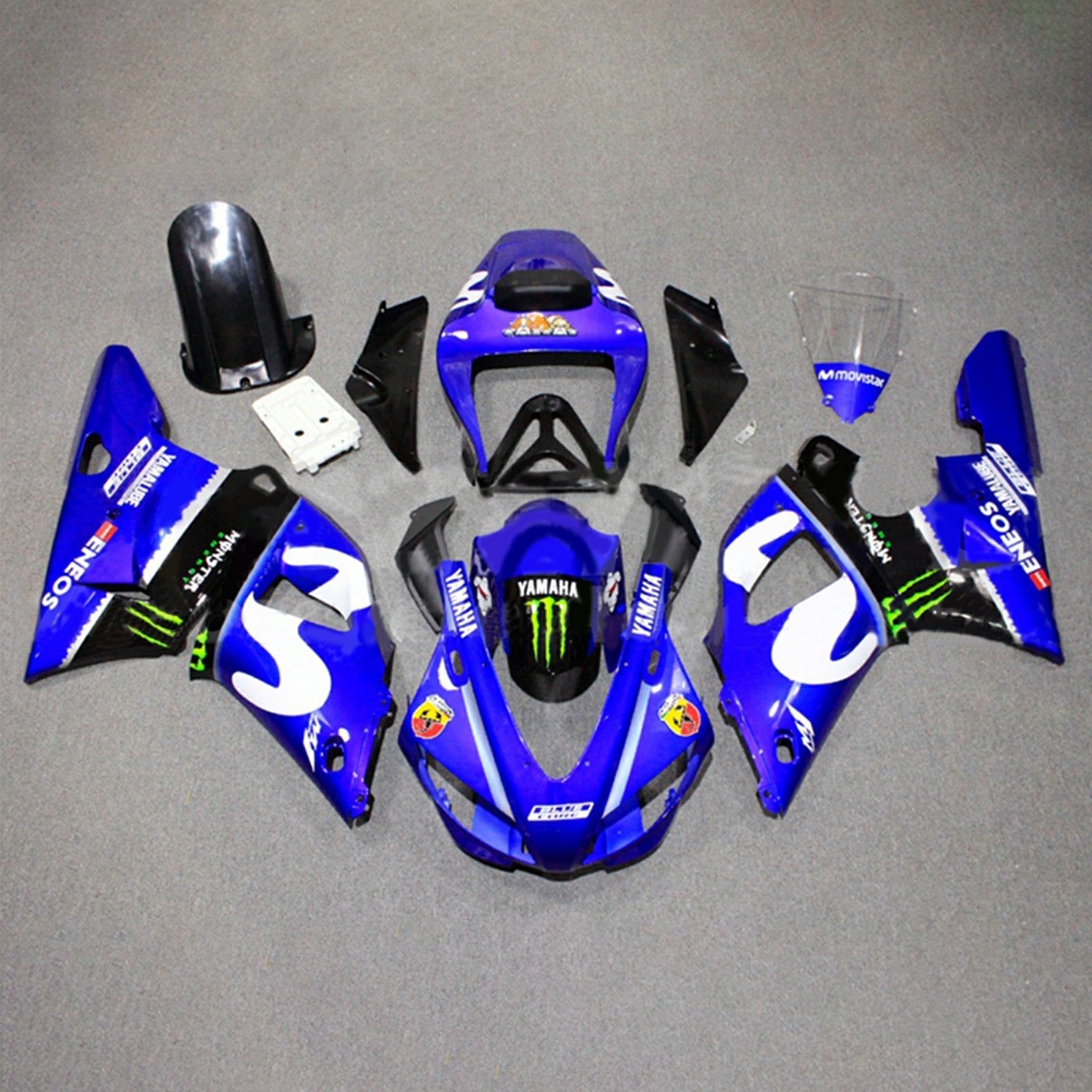 1998-1999 Yamaha YZF 1000 R1 Injeksjon Fairing Kit Bodywork Plastic ABS#119