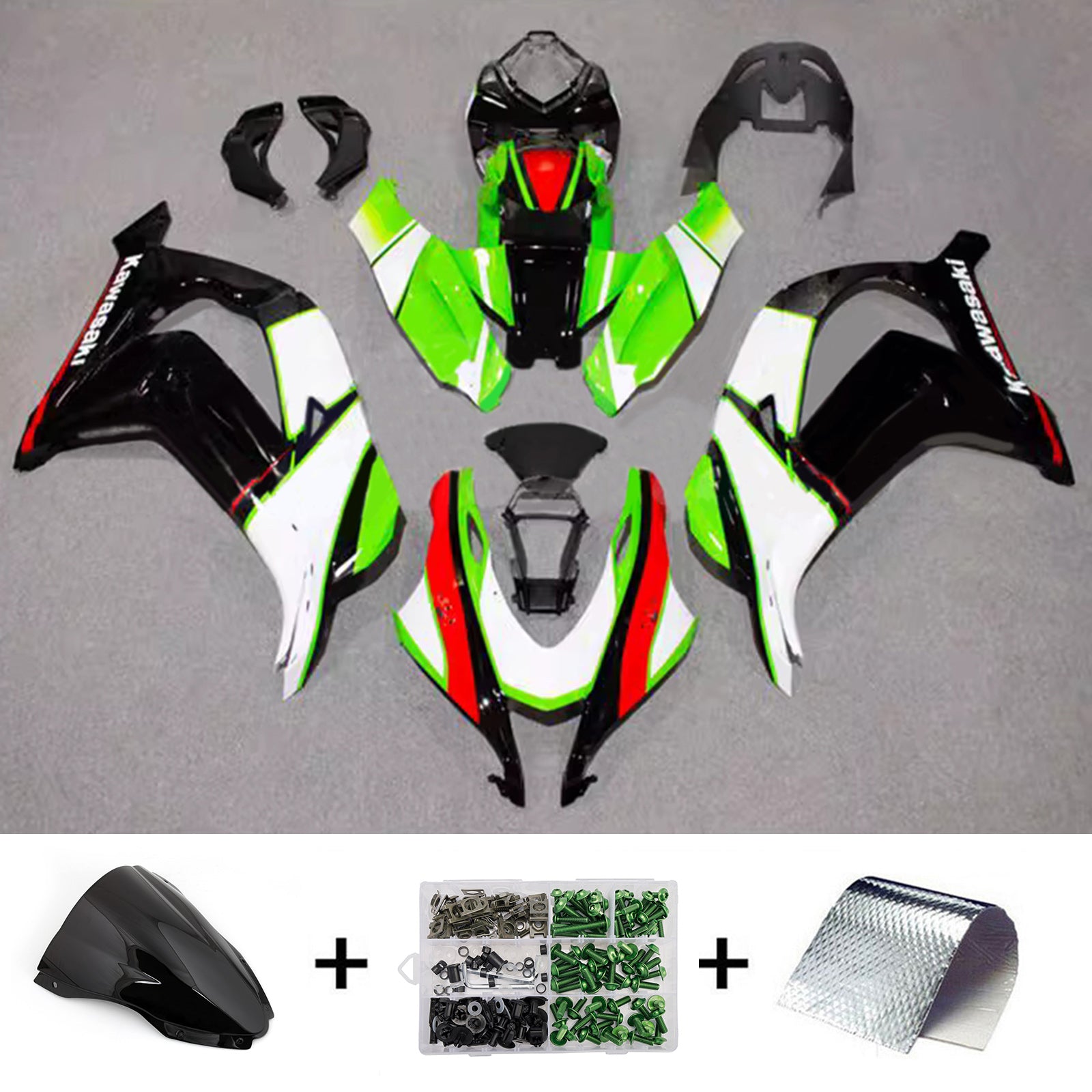Injection Fairing Kit Bodywork Plastic ABS fit For Kawasaki ZX10R 2016-2020