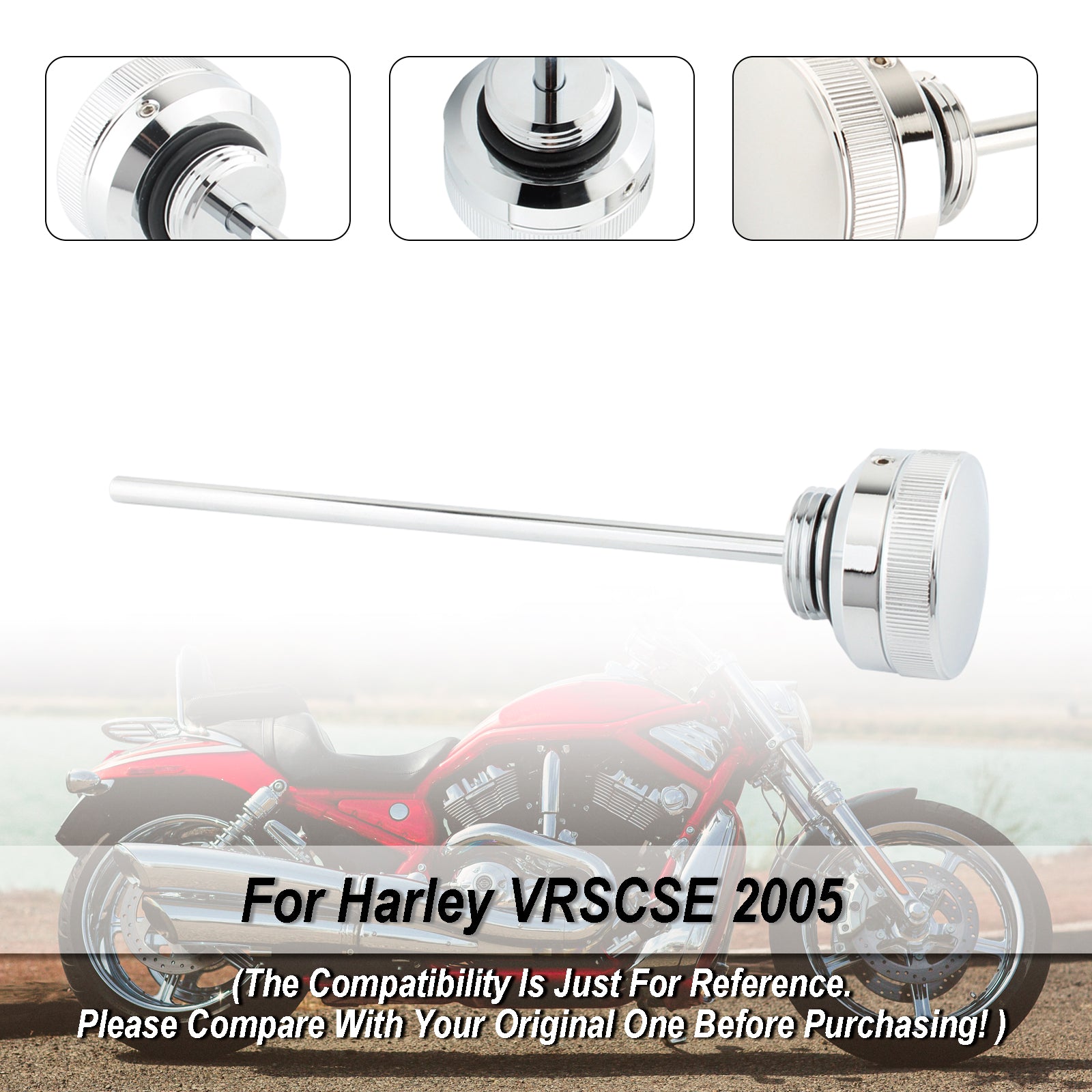 Tapón de tapa de tanque de varilla medidora de aceite, compatible con VRSCA VRSCB VRSCD VRSCSE VRSCAW