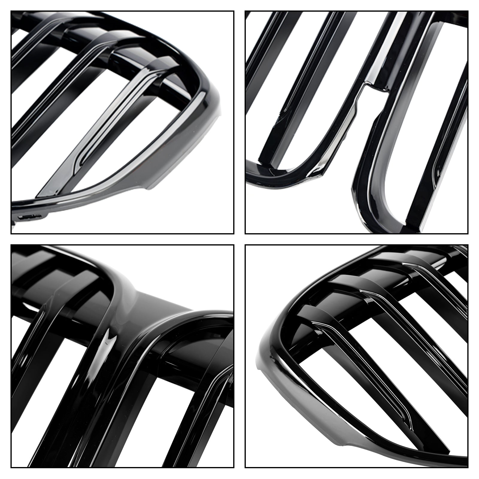 2019-2022 BMW 7 Série G11 G12 Grila frontal preta de ripas de ripas únicas