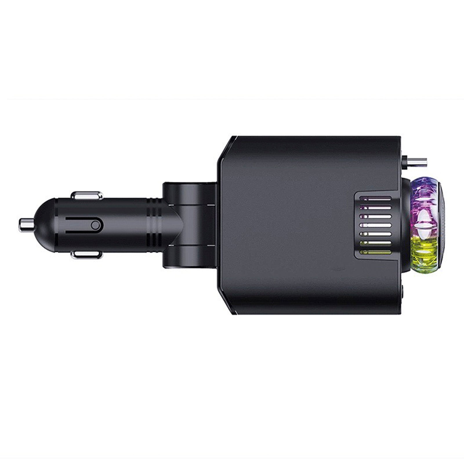 120W Super Fast Car Charger with Retractable Cable Smart Air Freshener Charger