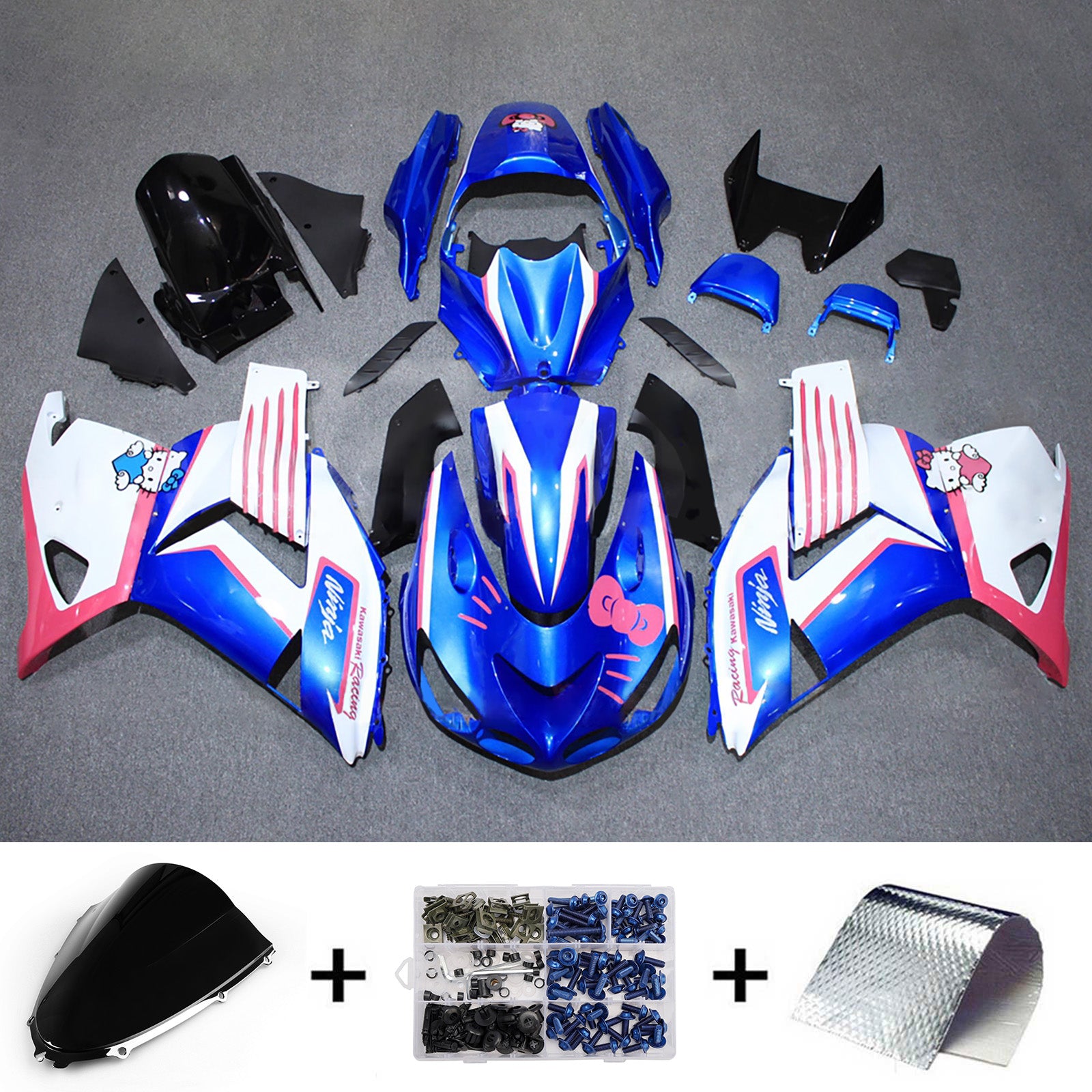 Injection Fairing Kit Bodywork fit For Kawasaki ZX14R ZZR1400 2012-2025