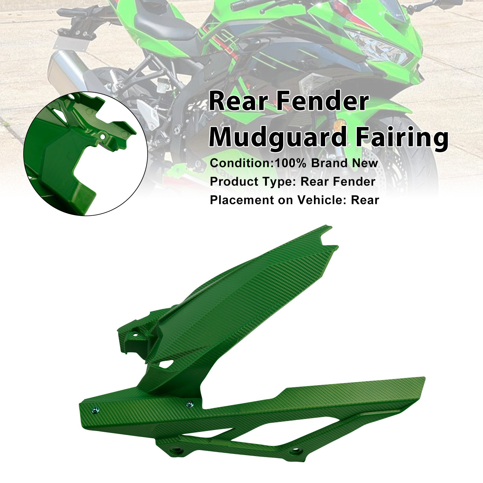 2020-2025 Kawasaki ZX-25R ZX-4R ZX-4RR Rear Fender Mudguard Fairing