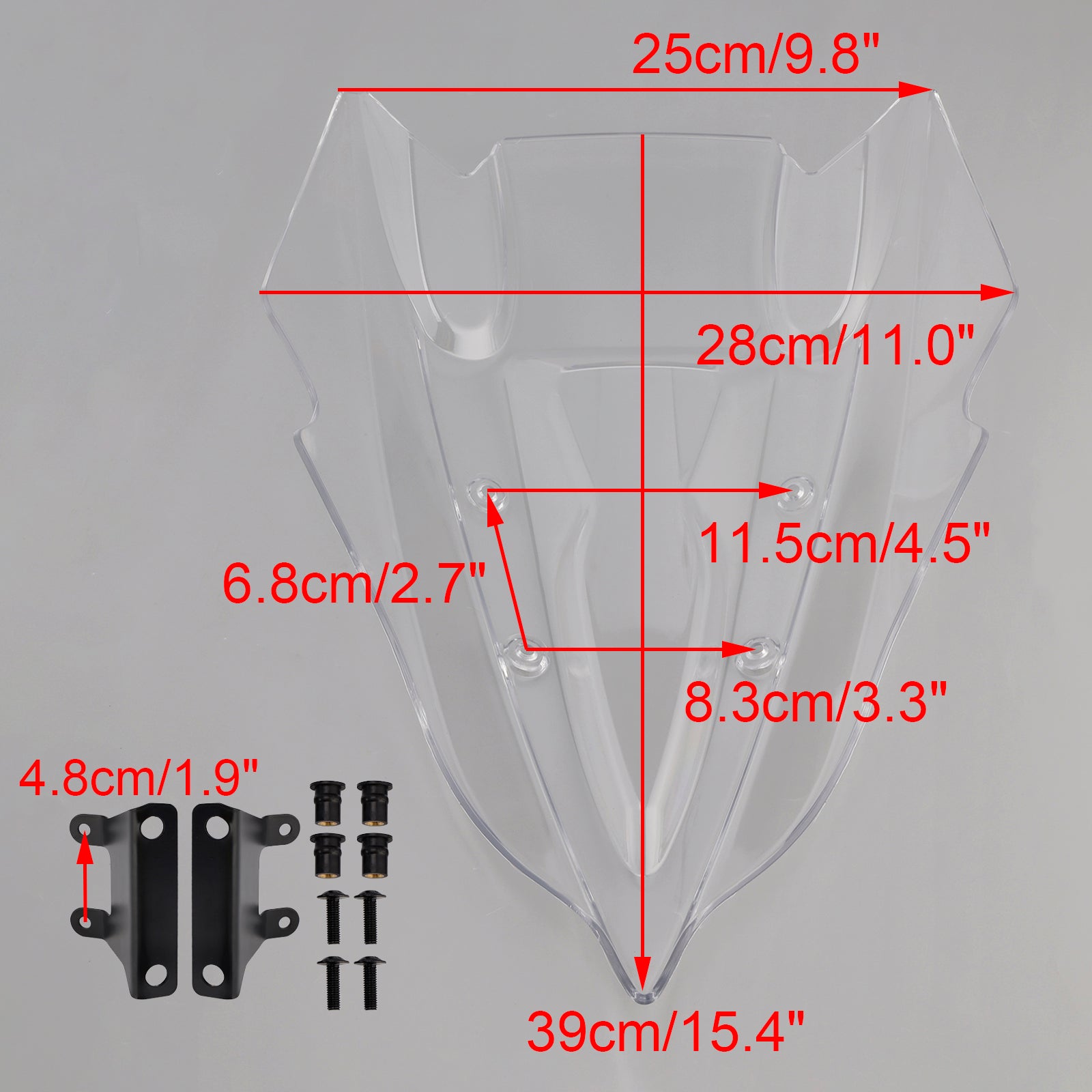 Parabrisas Parabrisas para KAWASAKI Z500 2024-2025