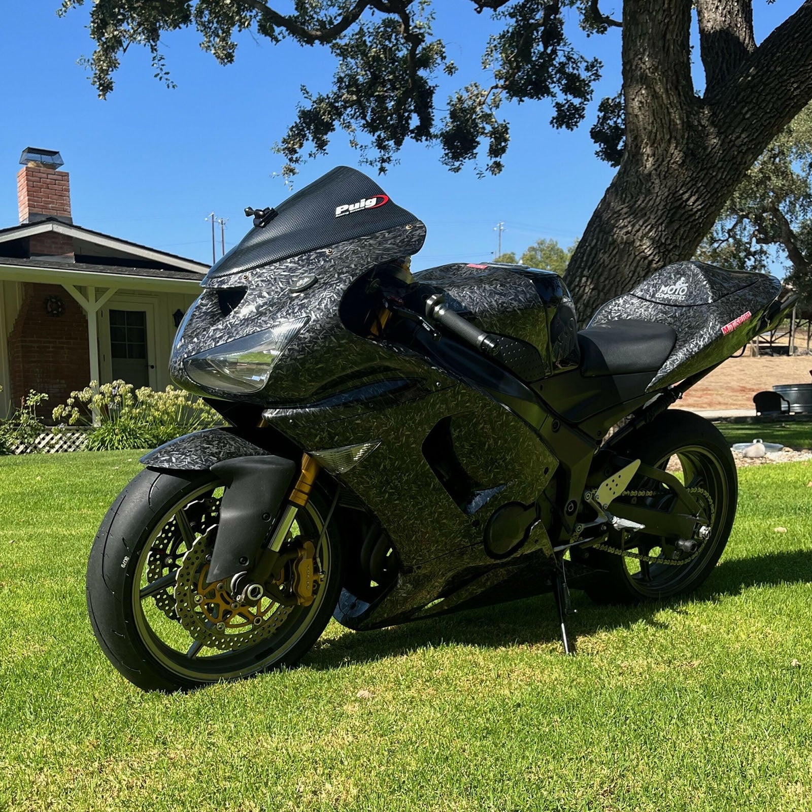 Kit de carénage d'injection Bodywork Abs en plastique ajusté pour Kawasaki ZX6R 636 2005-2006