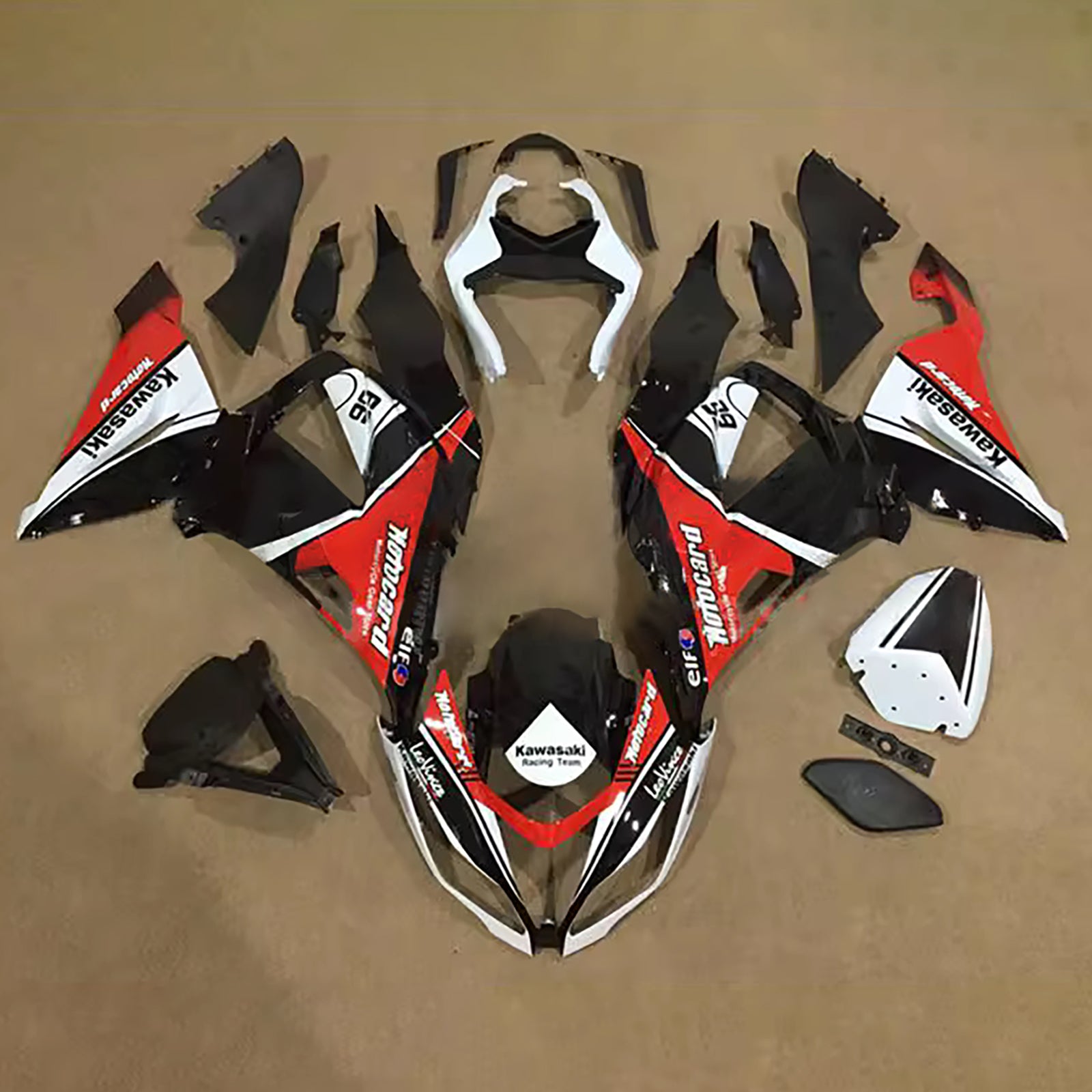 Kit carena iniezione carrozzeria in plastica ABS adatta per Kawasaki ZX6R 636 2013-2018