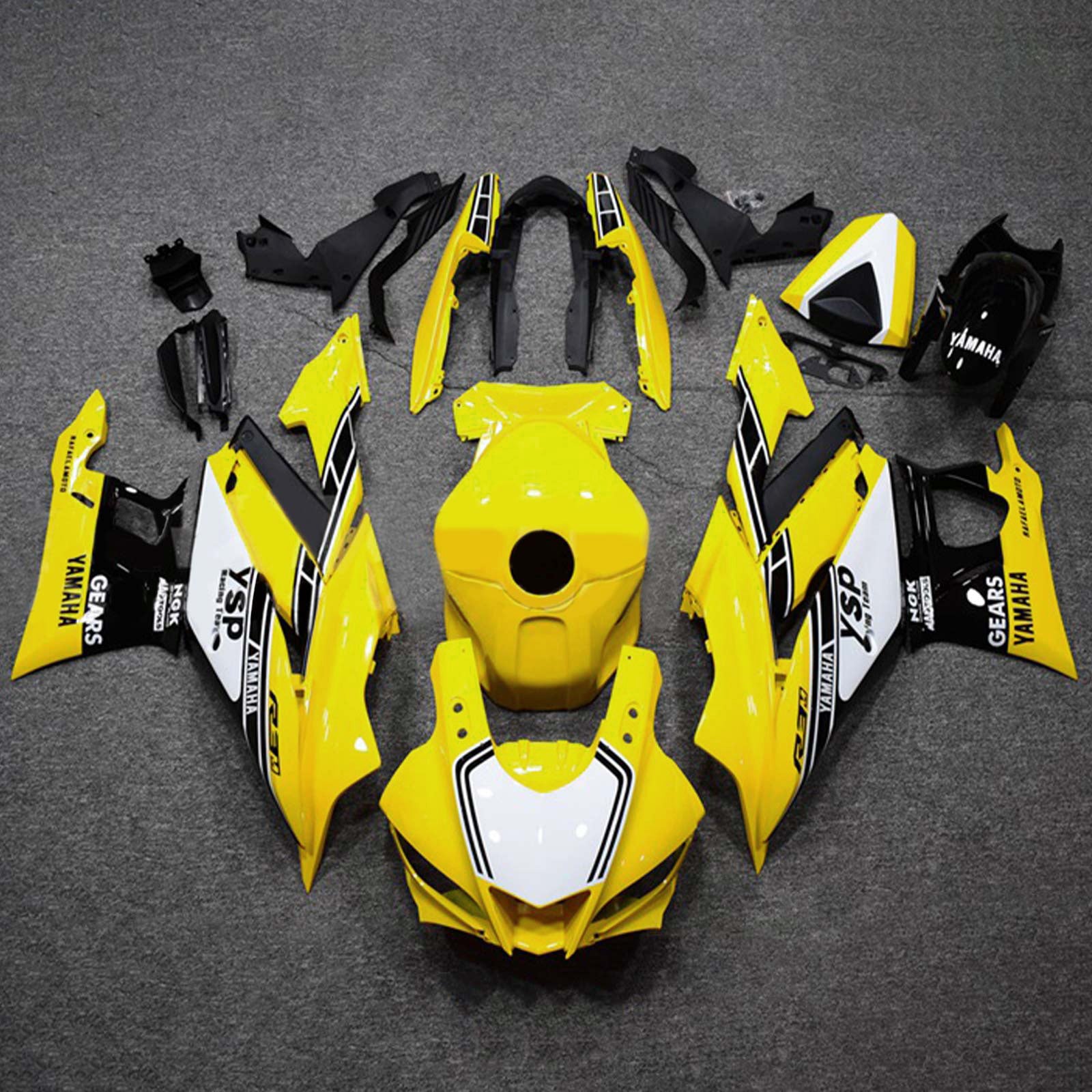 2022-2023 YAMAHA YZF-R3 R25 Injektionsmässa Kit Bodywork Plastic ABS #117