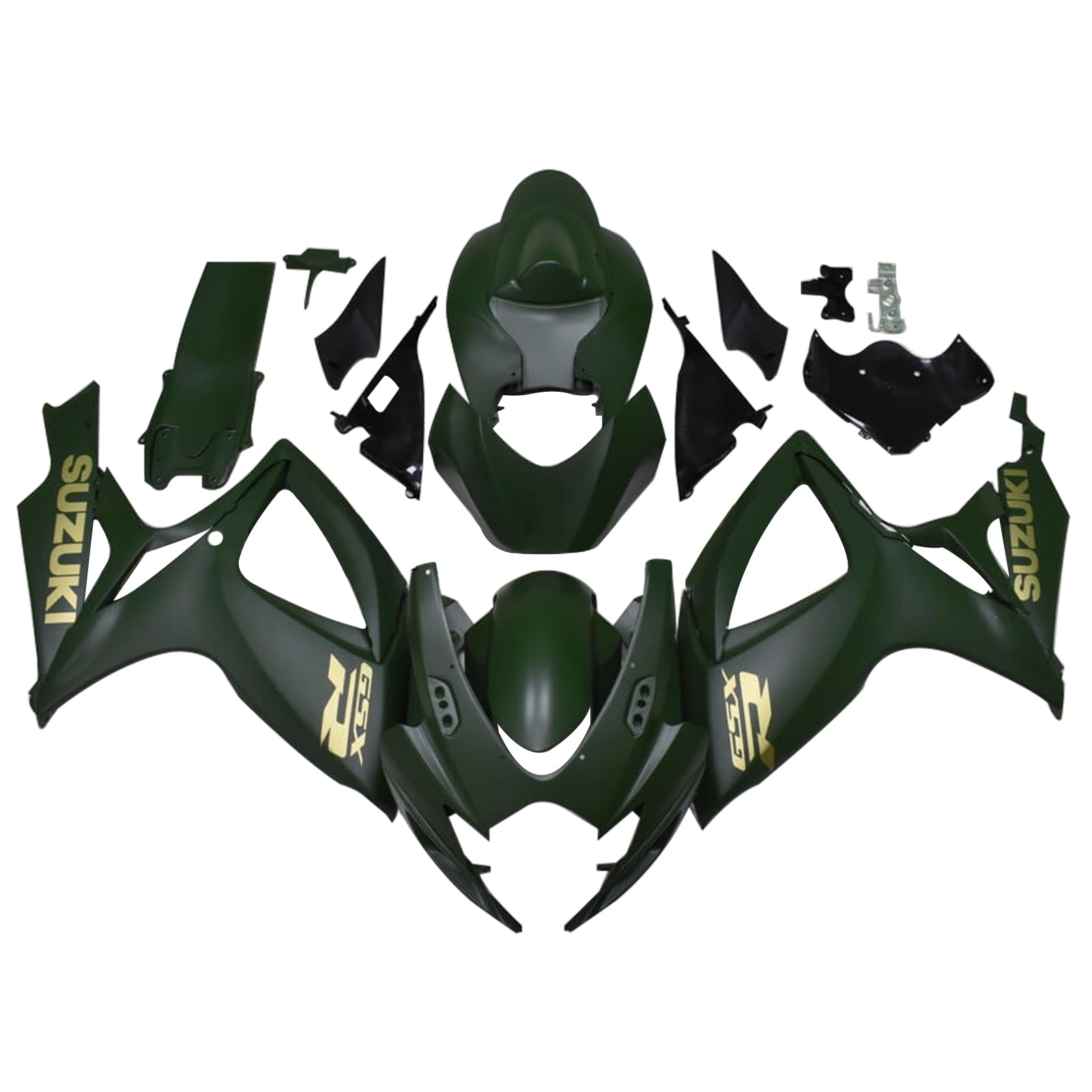 2006-2007 Suzuki GSXR 600/750 K6 Injeksjon Fairing Kit Bodywork Plastic ABS