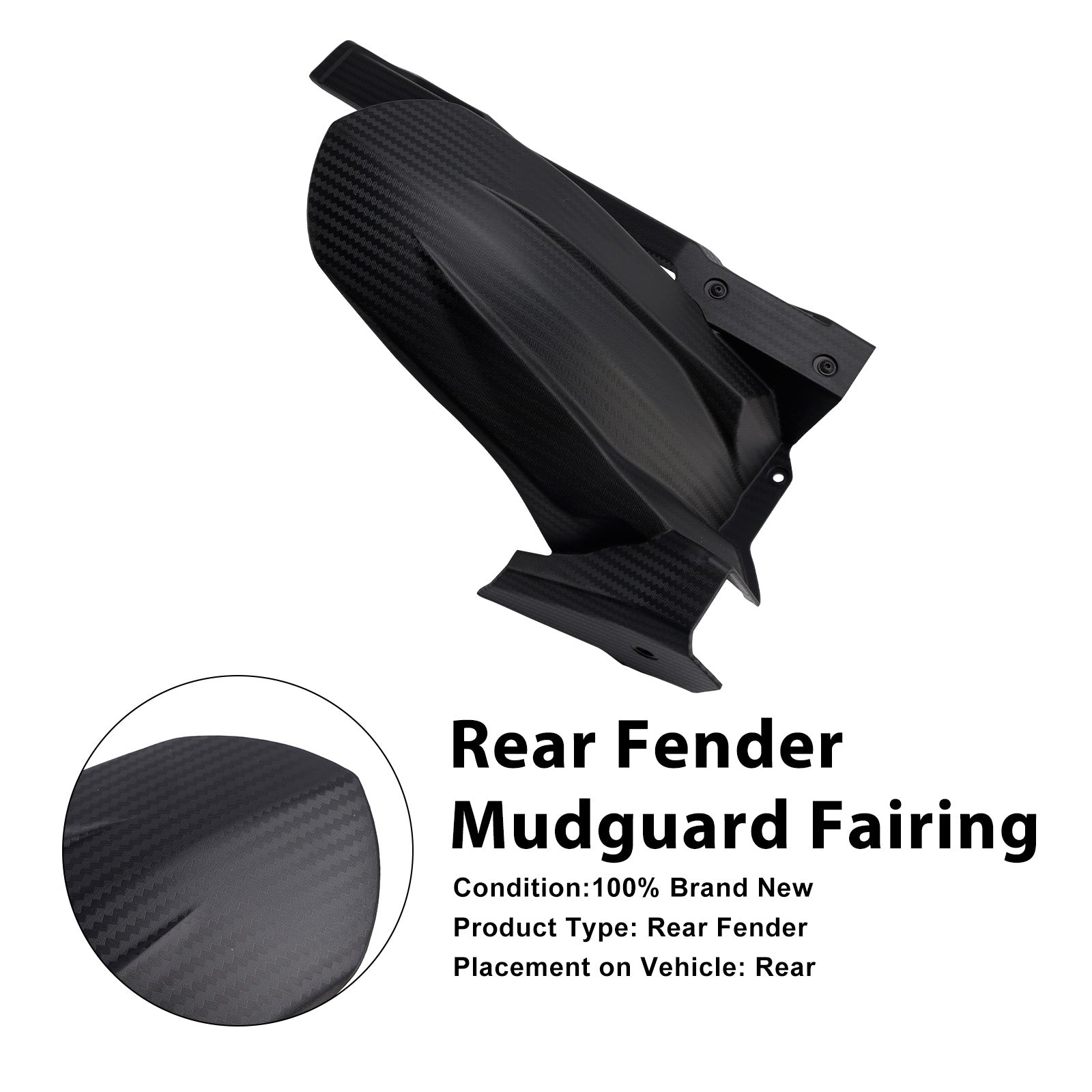 2018-2024 For Kawasaki Ninja 400 / Z400 Rear Fender Fairing