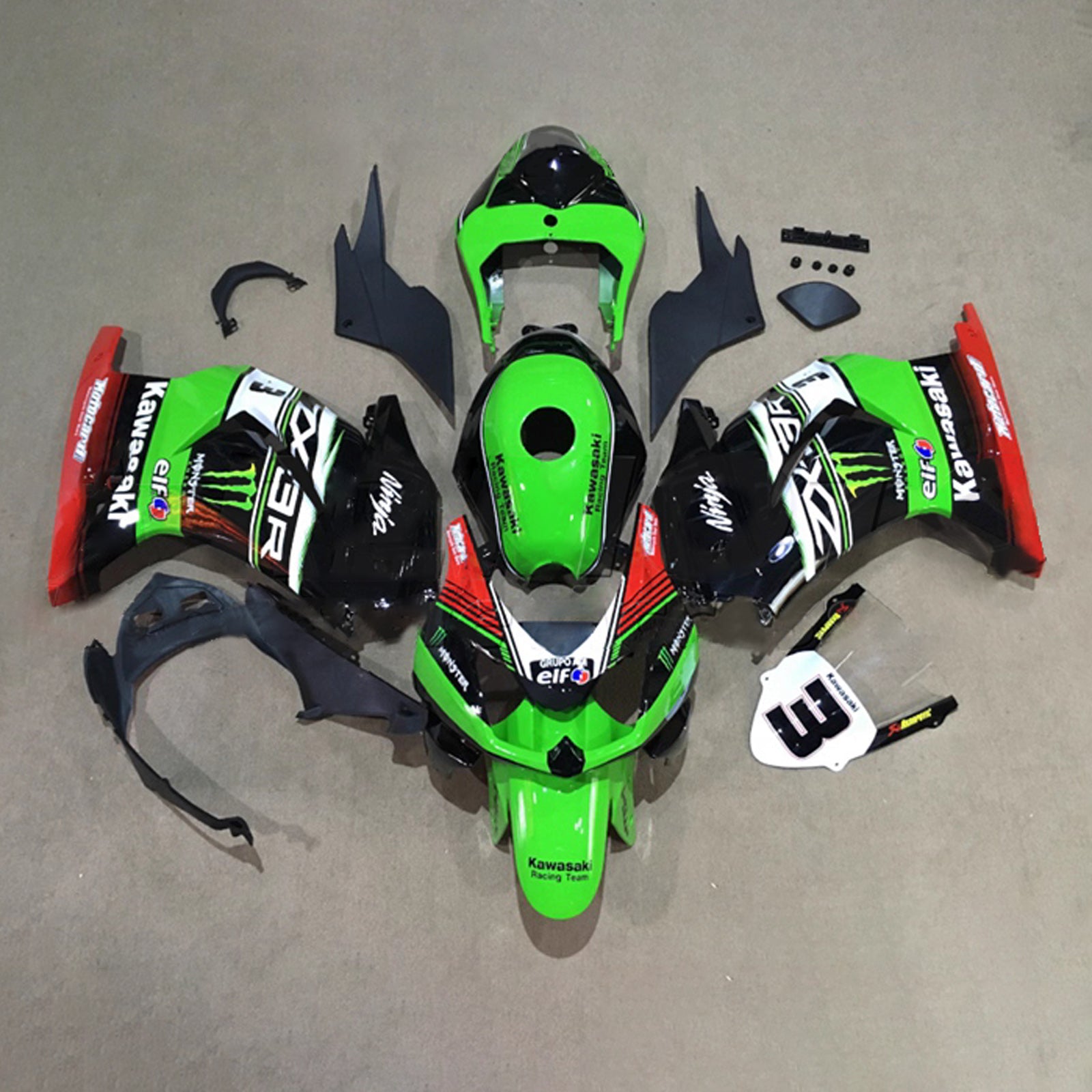 Injection Fairing Kit Bodywork Plastic ABS fit For Kawasaki EX250 Ninja250R 2008-2012