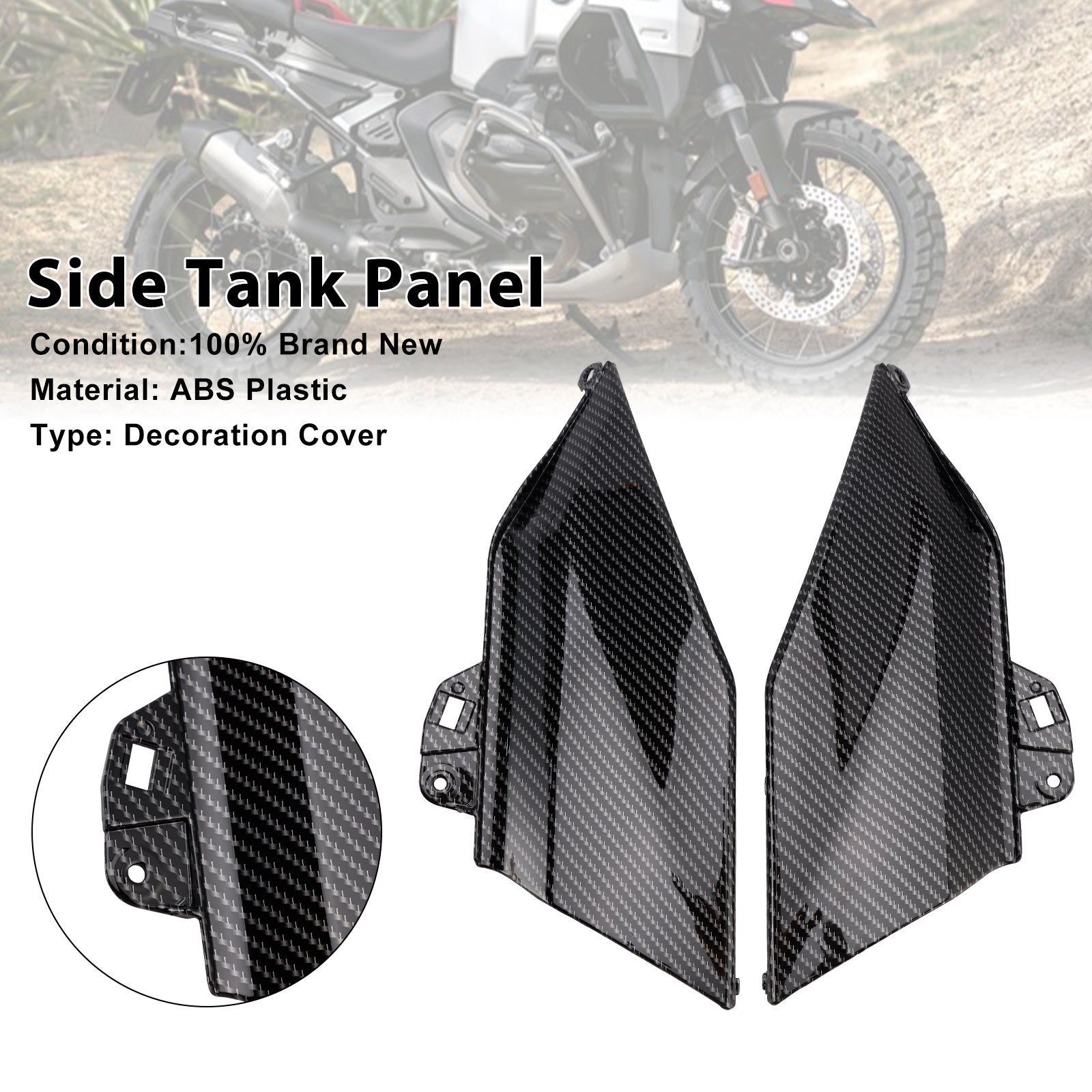Capot de carénage du panneau central du réservoir d'essence latéral BMW R1300GS 2024-2025