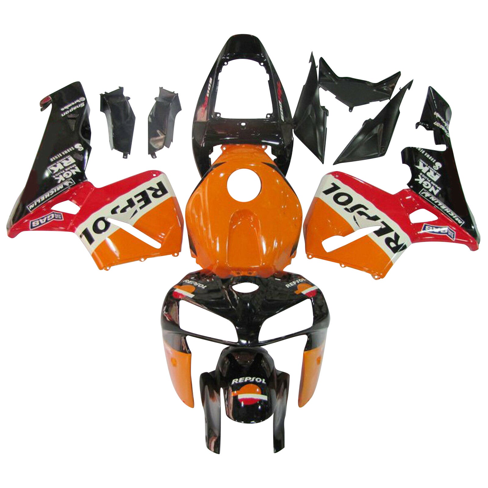 2005-2006 Honda Repsol CBR600RR CBR 600 RR F5 Amotopart Ny ABS Fairing Bodywork Kit #54