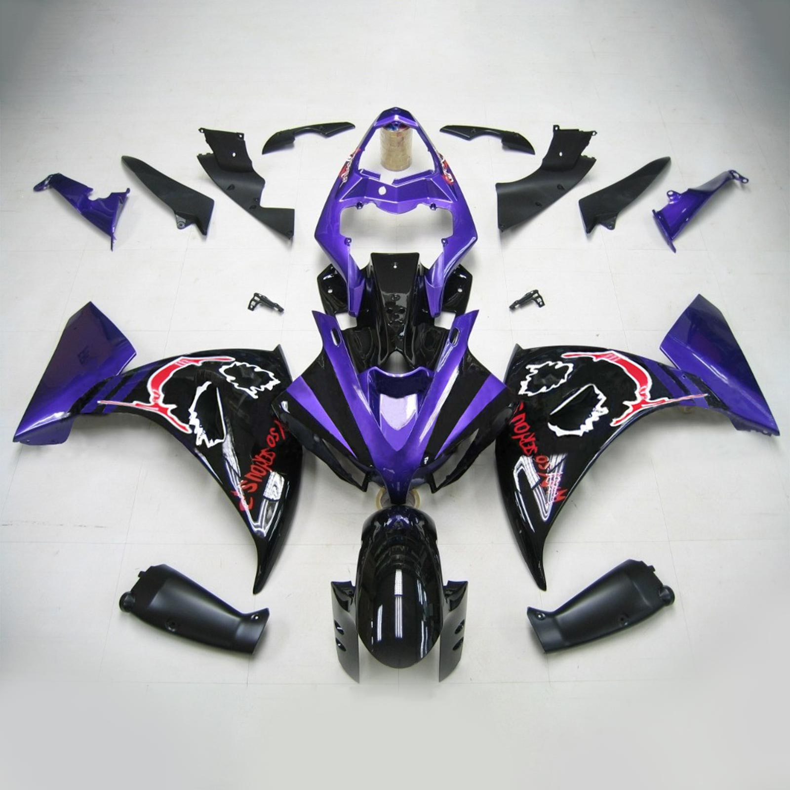 2012-2014 YAMAHA YZF 1000 R1 AMotopart Injection Fairing Kit Bodywork Plastic ABS #137