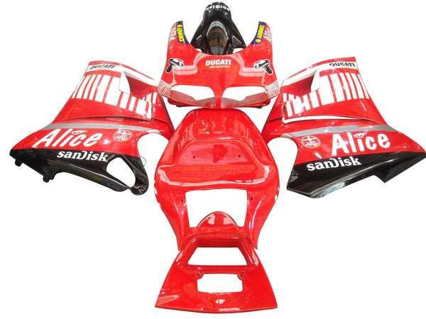 1996-2002 Ducati 996/748 Red Alice Bodywork Fairing ABS Injection Mold 8# Generic