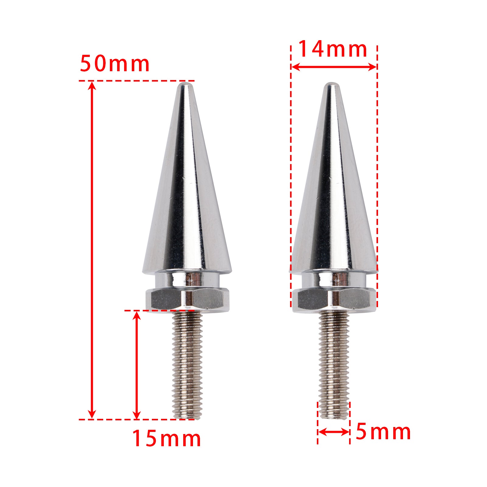4 stks Spike Voorruit Kuip Bouten in Zilver Voor Touring Road Glide 2015-2025