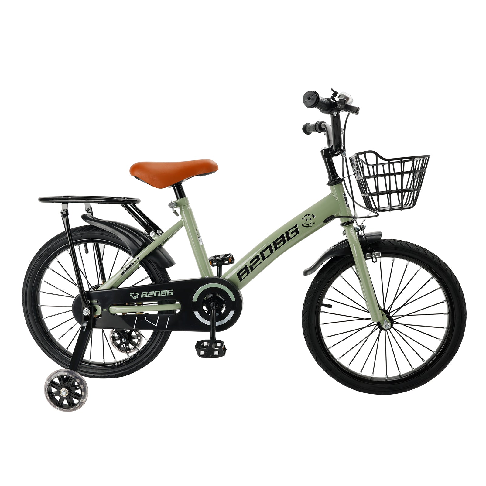 18 inch kinderfiets BMX kinderfiets voor kinderen van 7-9 jaar met extra wielen