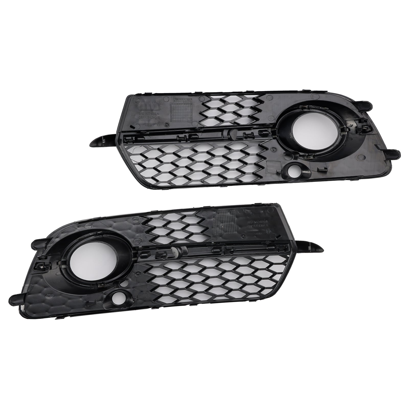 Voorbumper Mistlamp Grill Grille Fit Audi Q5 S-Line SQ5 2013-2017 Zwart