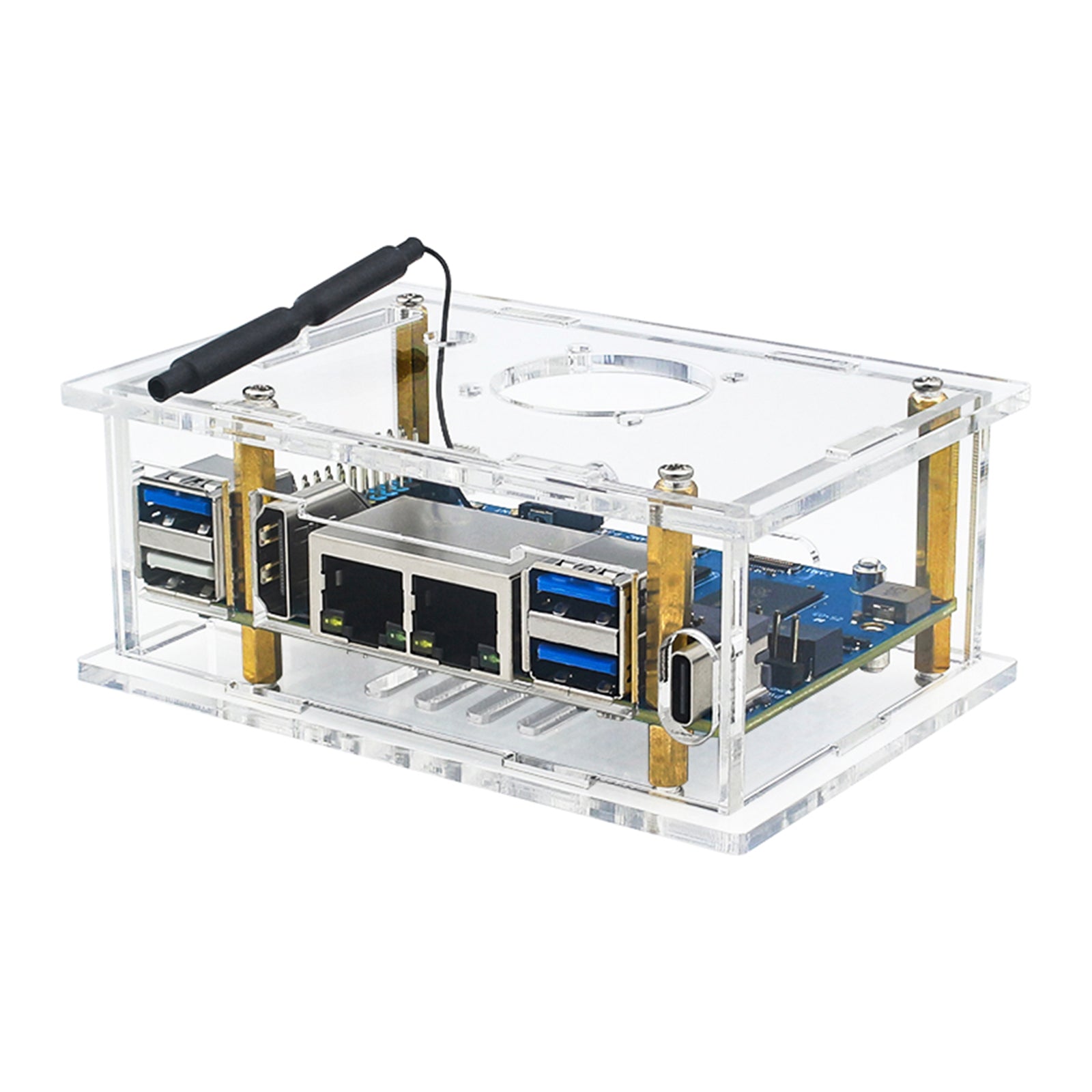 Oranje Pi RV2 speciaal shell-ontwikkelingsbord acryl shell transparante doos