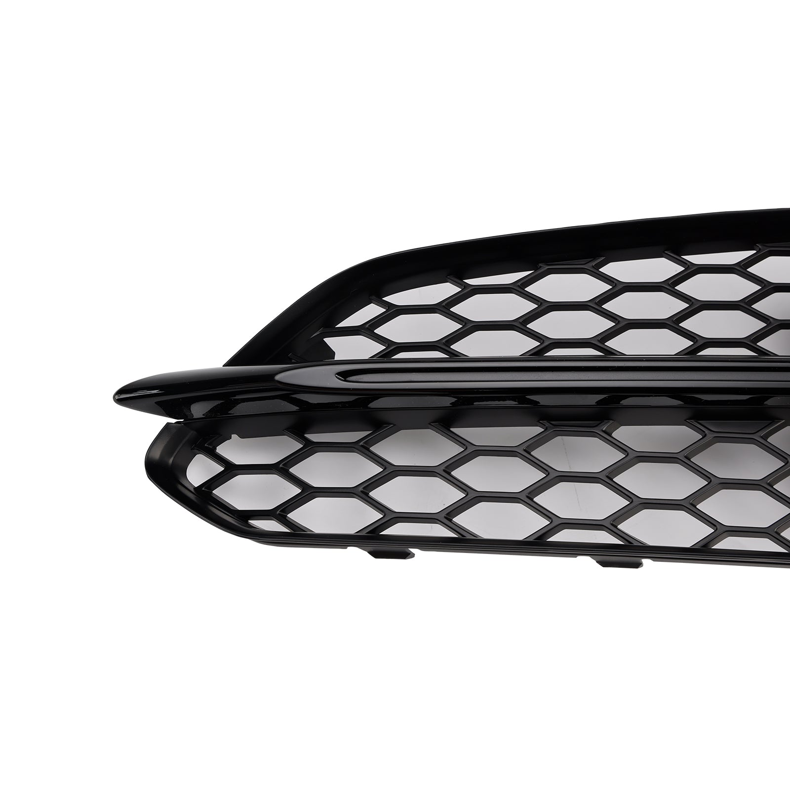 2015-2017 Audi A8 S8 2PCS Black Fog Fog Grill Grille Light Cover