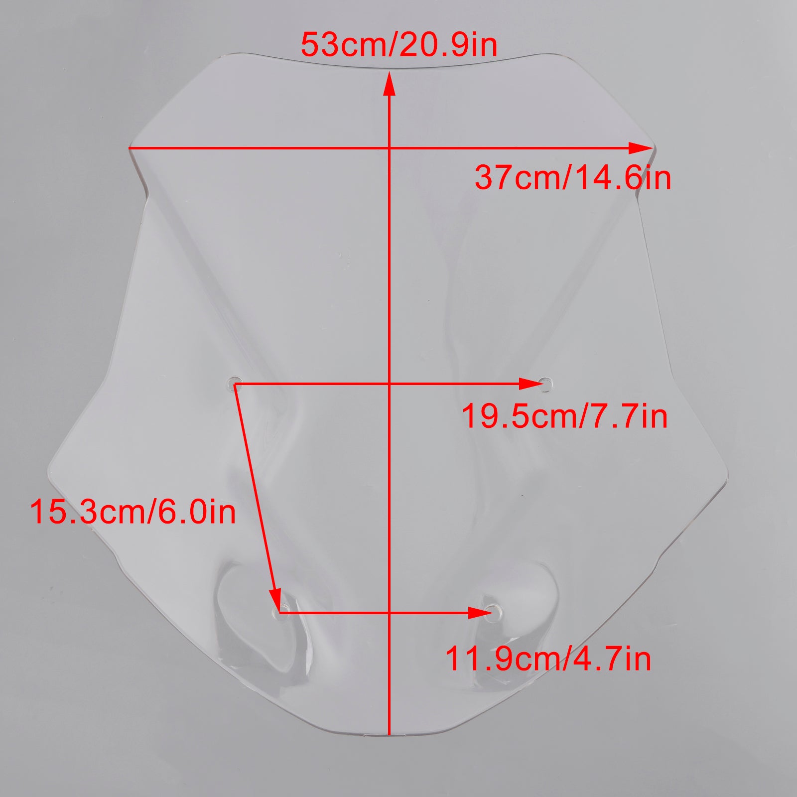2022-2024 Tiger 1200 GT Alle modellen Motorvoorruit Voorruit