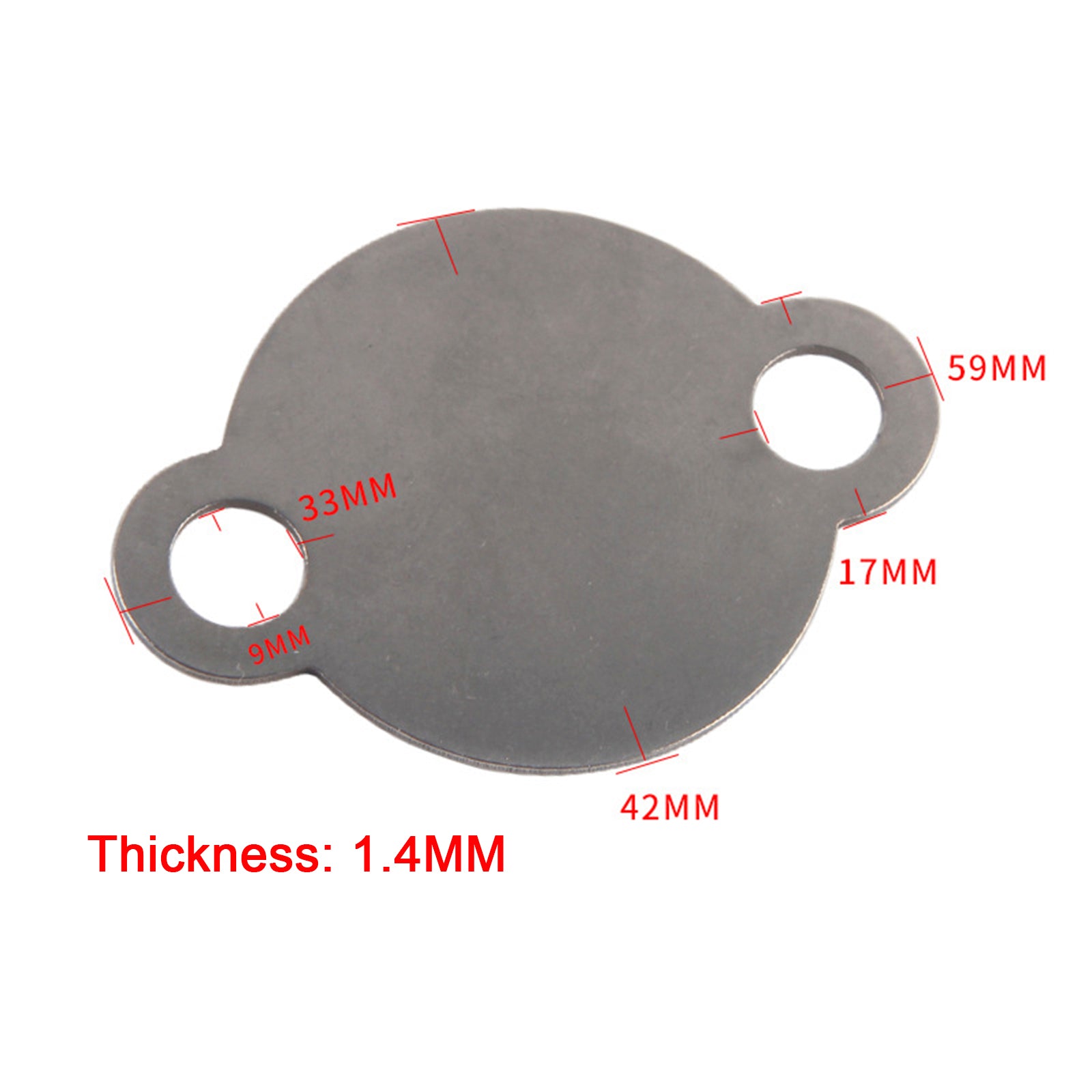 2 Ă EGR Valve Blank Plate for Volkswagen Transport T5 2.0 BiTDI CFCA Engine