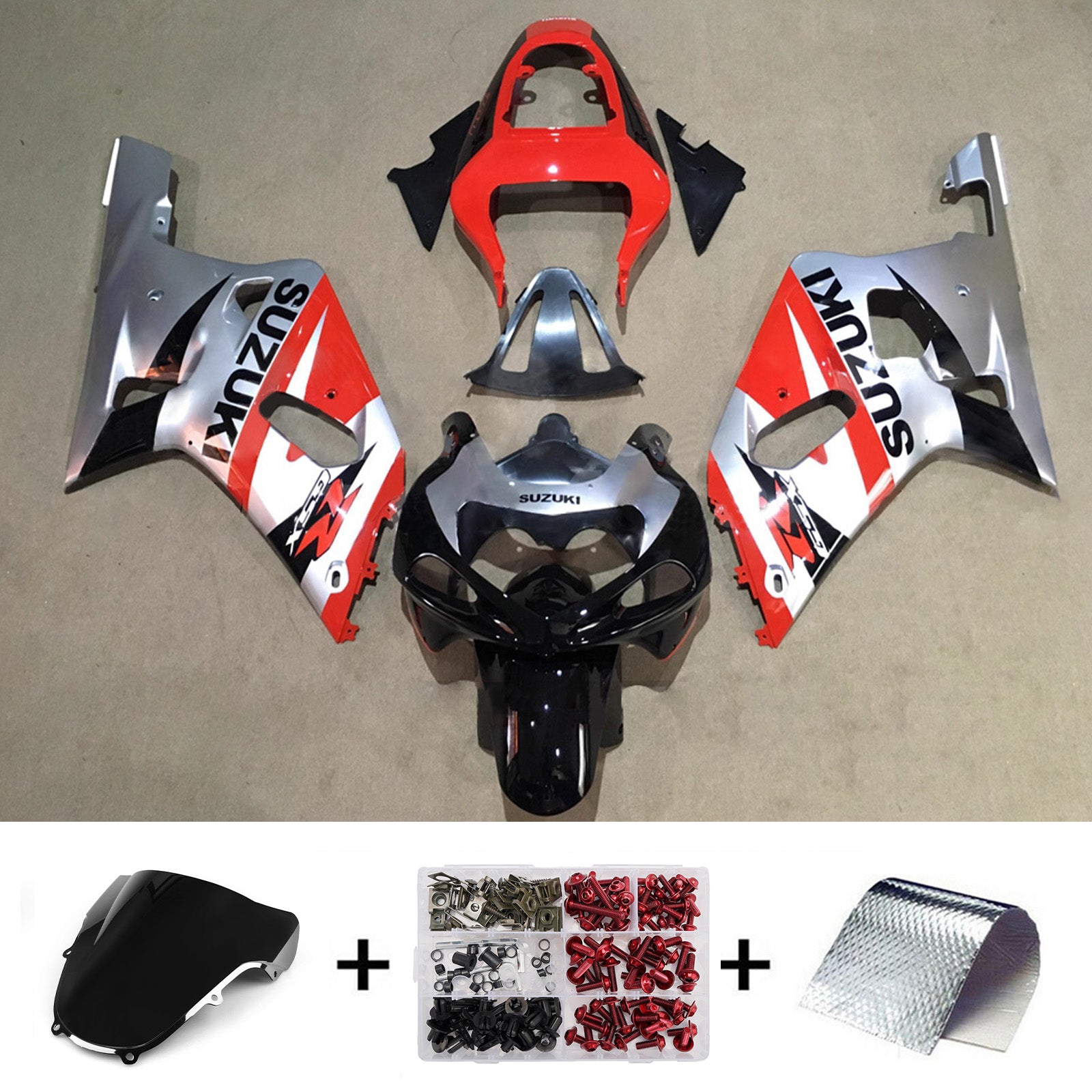 Injection Fairing Kit Bodywork For Suzuki GSXR600 2001-2003 GSXR750 2000-2003 K1