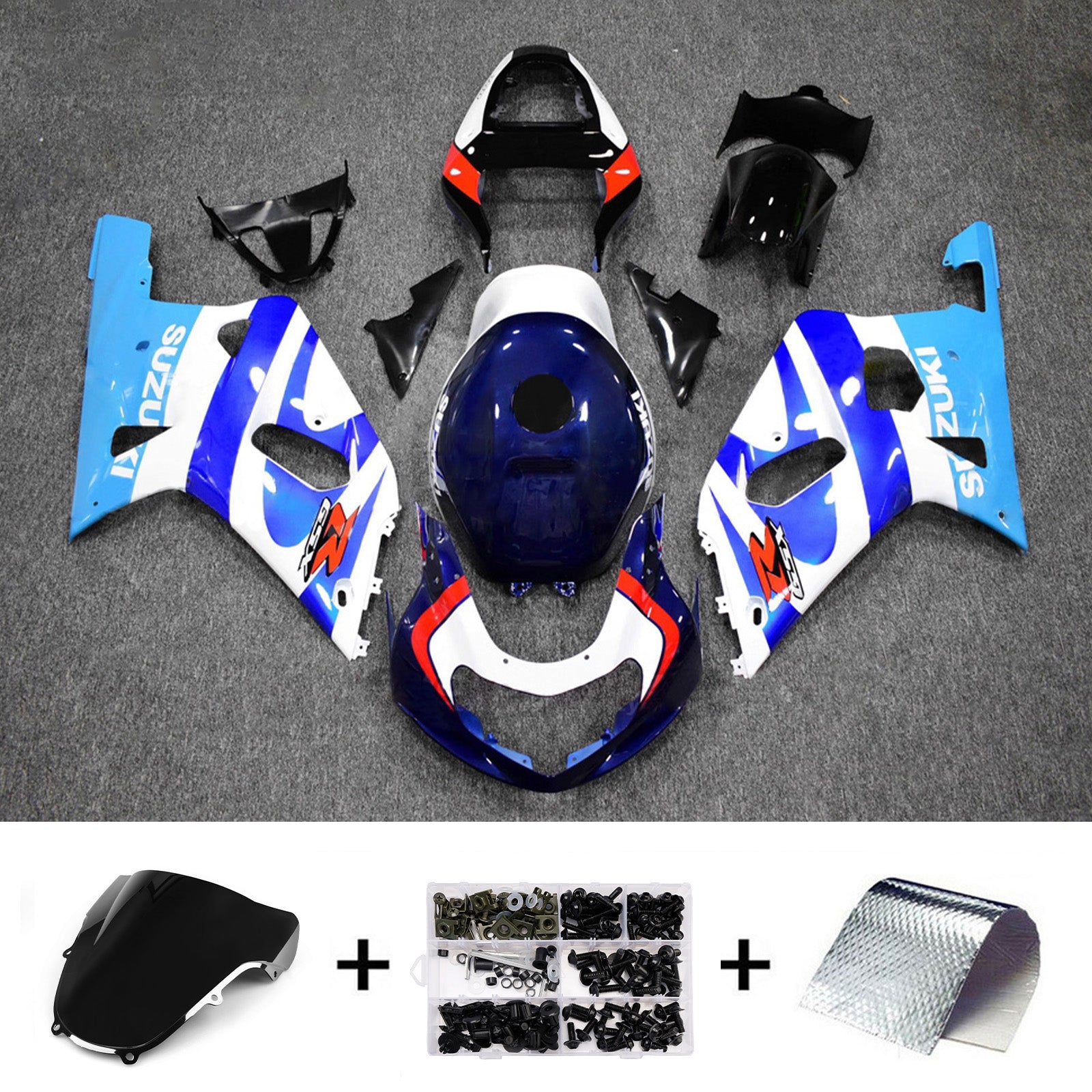 Injection Fairing Kit Bodywork For Suzuki GSXR600 2001-2003 GSXR750 2000-2003 K1
