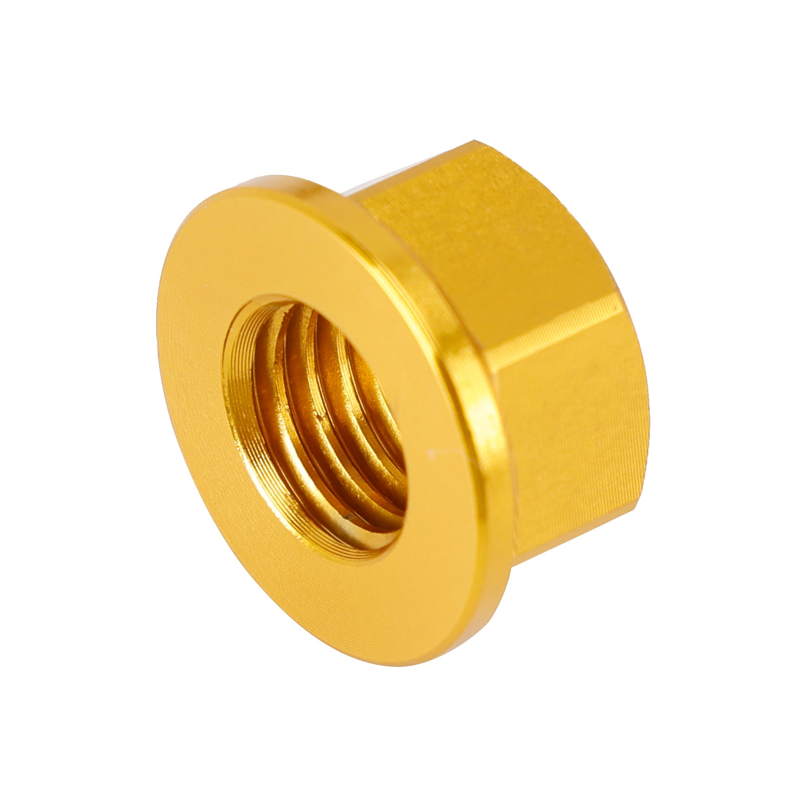 Paquet de 6 écrous de bride de pignon arrière en aluminium M10X1.5mm or pour moto vélo