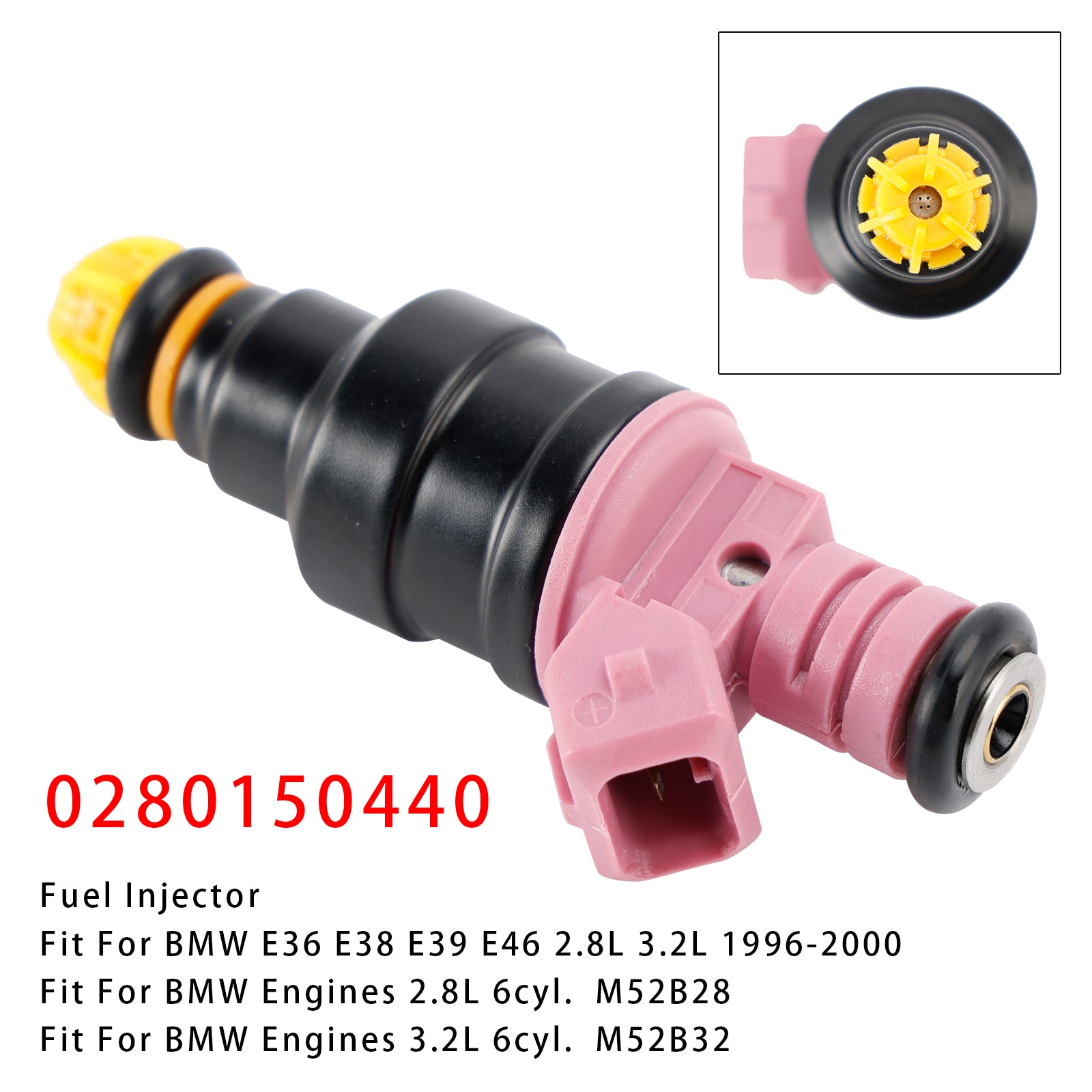 1Pcs Fuel Injector For BMW E36 328i M3 E39 Z3 1996-2000 2.8L 3.2L 0280150440