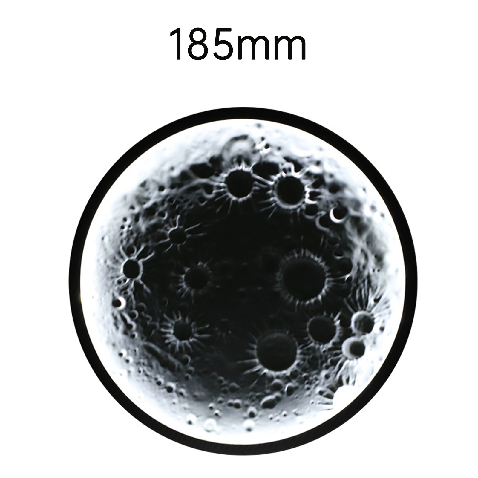 Automobilka bočná lampa s reliéfom mesiaca dekoratívna lampa