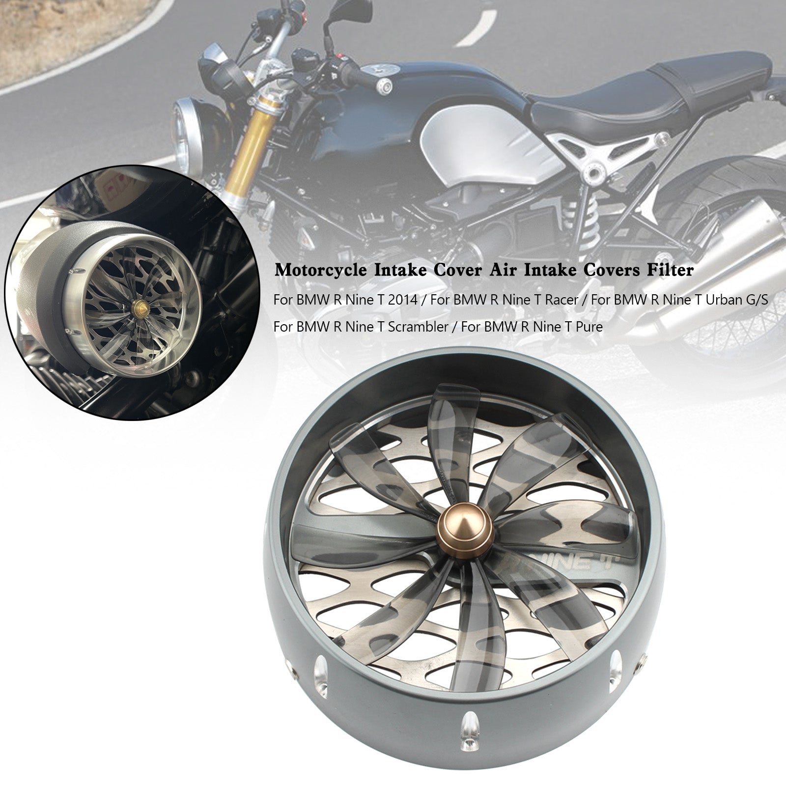 BMW r nove t nove t r9t tampa de entrada de tampas de ar filtro