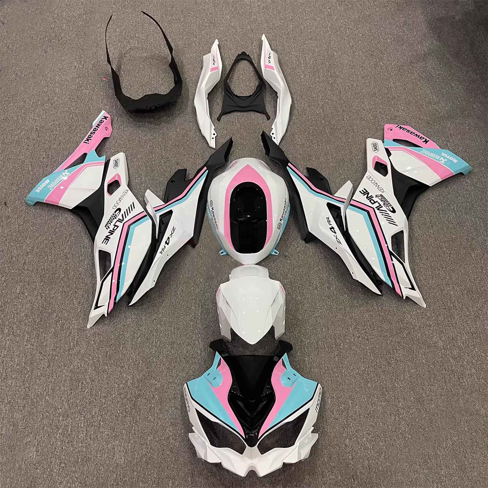 2019-2025 Kawasaki Ninja ZX-25R Amotopart Injection Fairing Kit Bodywork ABS #104