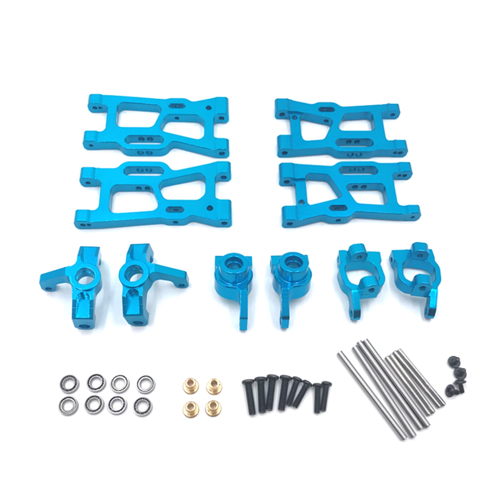 Metal Full Set RC Parts Kit för WLTOYS 144001 144002 124016 124017 124018 124019