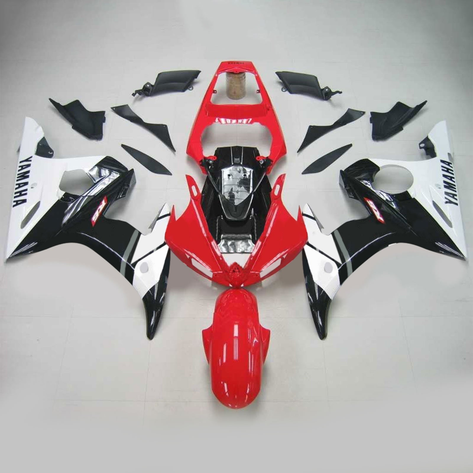 2003-2004 YAMAHA YZF 600 R6 2006-2009 R6S AMOTOPART INJEKTION FAIRING KUNDBODY PLAX ABS #122