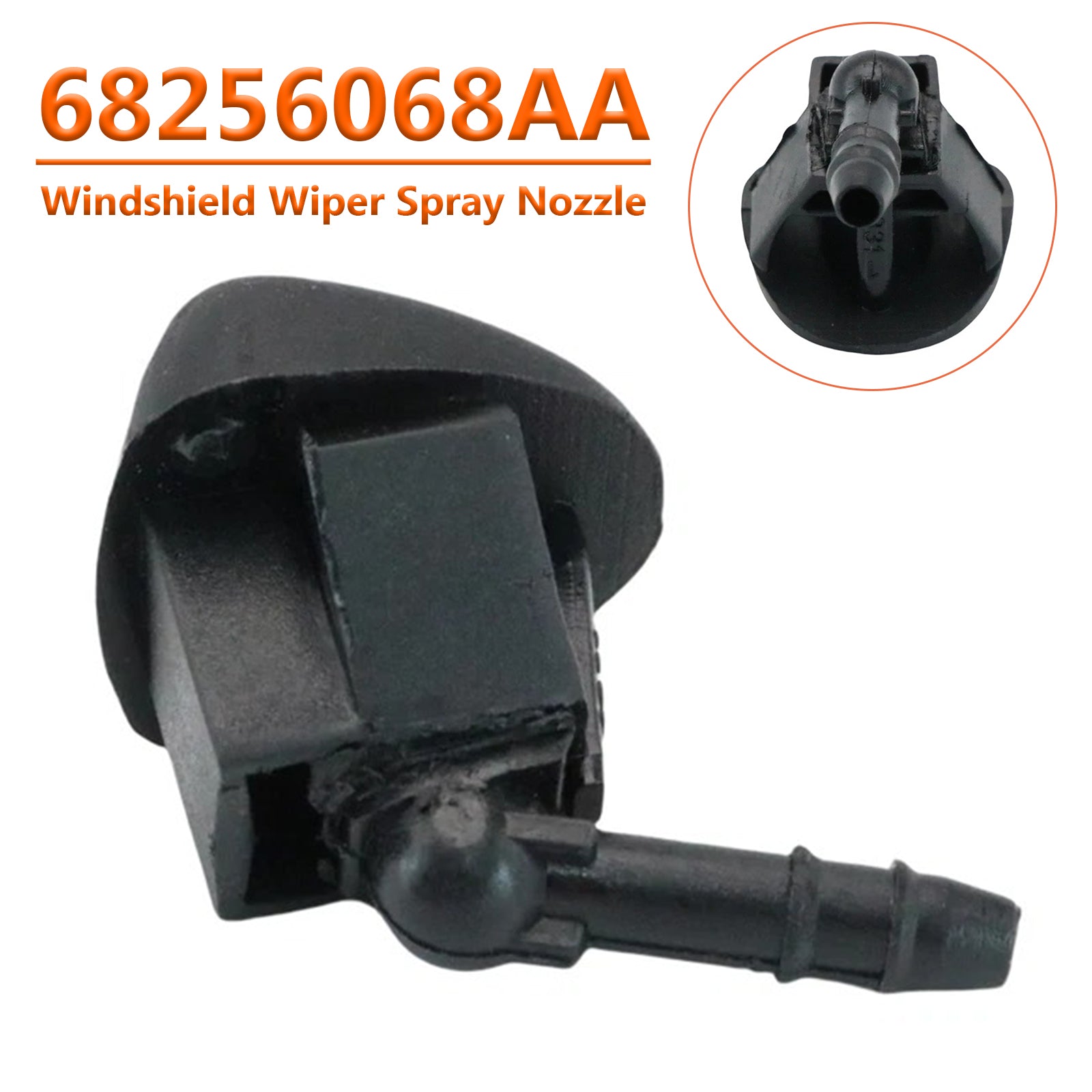 2015-2020 Jeep Renegade Windshield Wiper Spray Nozzle 68256068AA