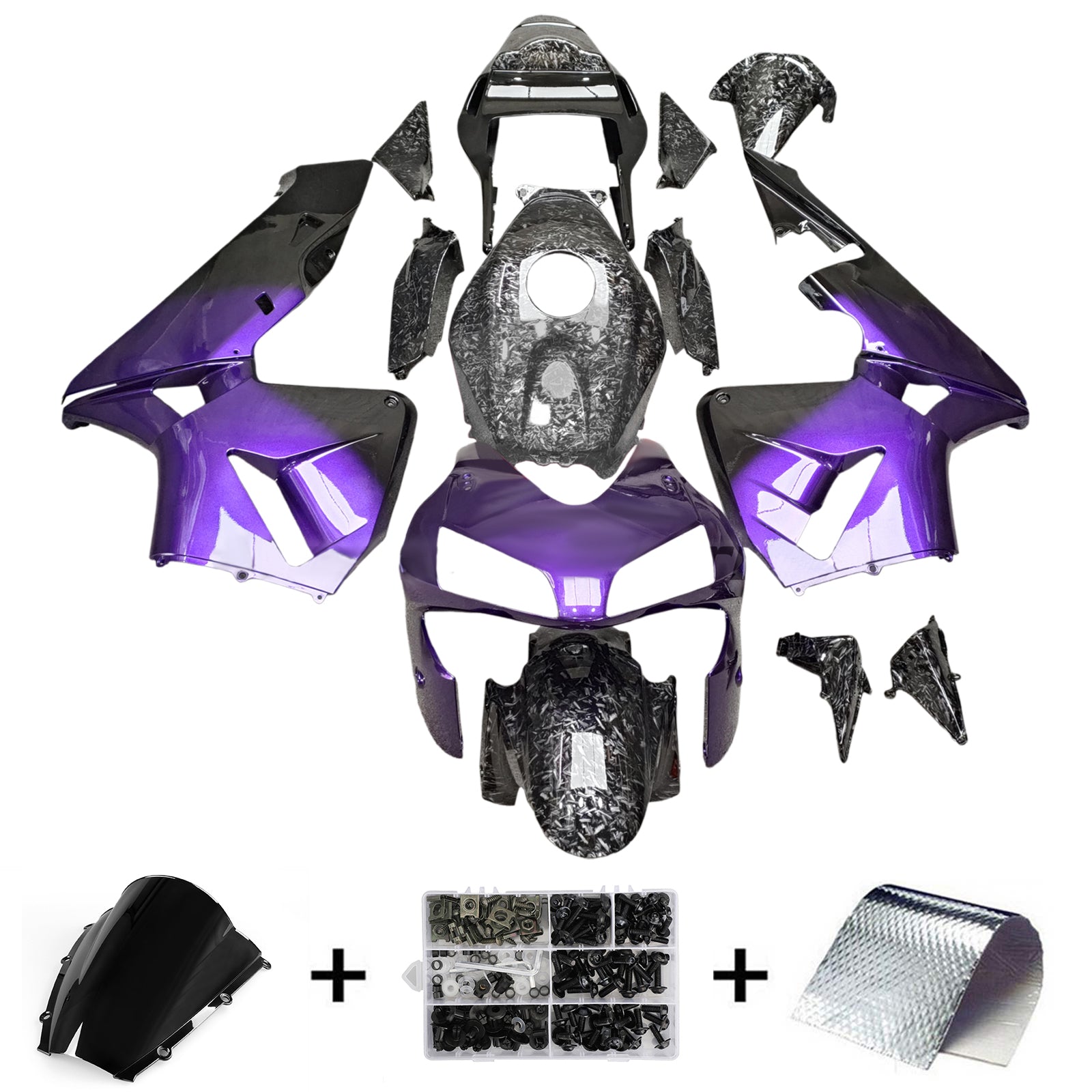 Injektionsmässa Kit Bodywork Plastic ABS för Honda CBR600RR 2003-2004 F5