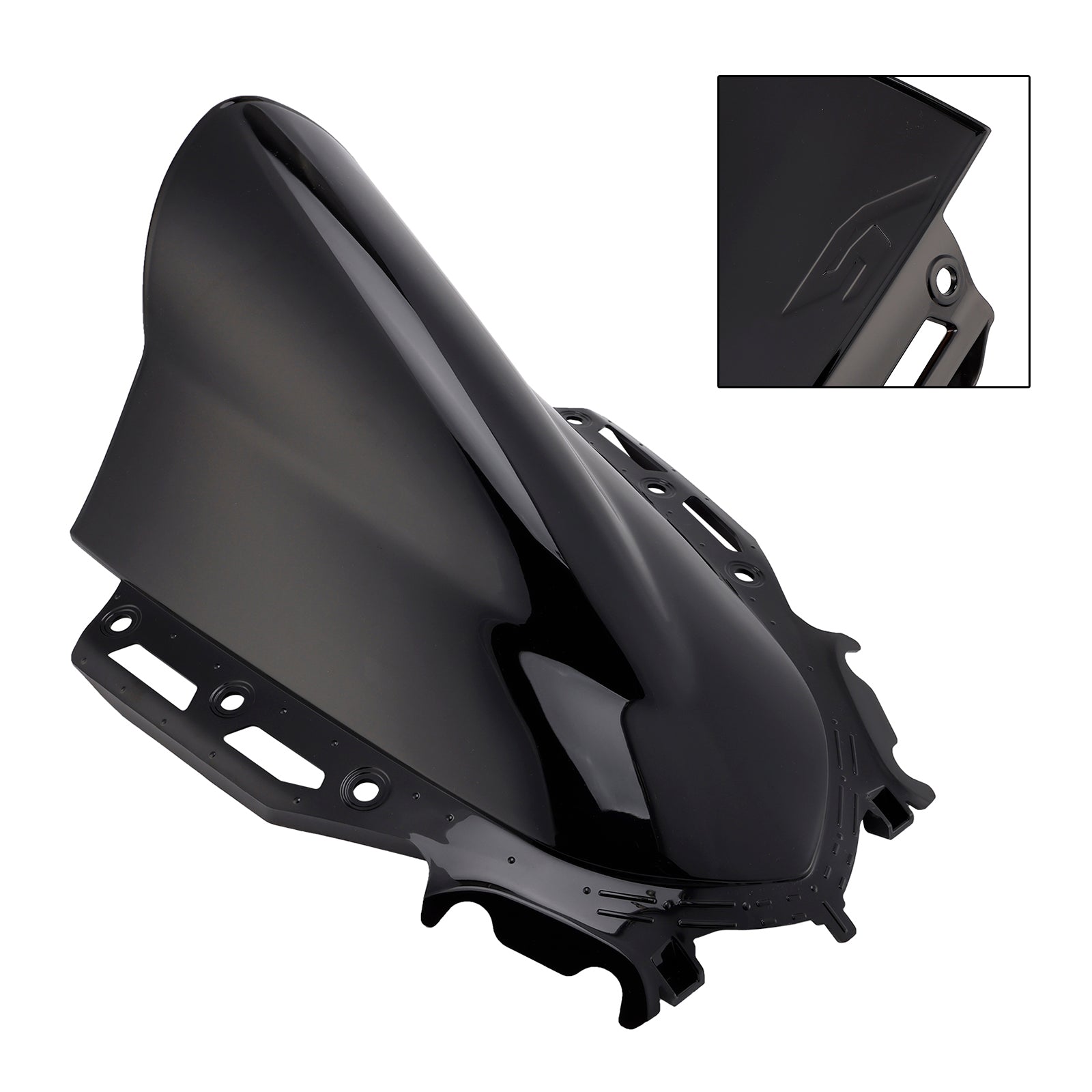 Černé sklo čelného skla vhodné pre Yamaha YZF R15 V4 2021-2024