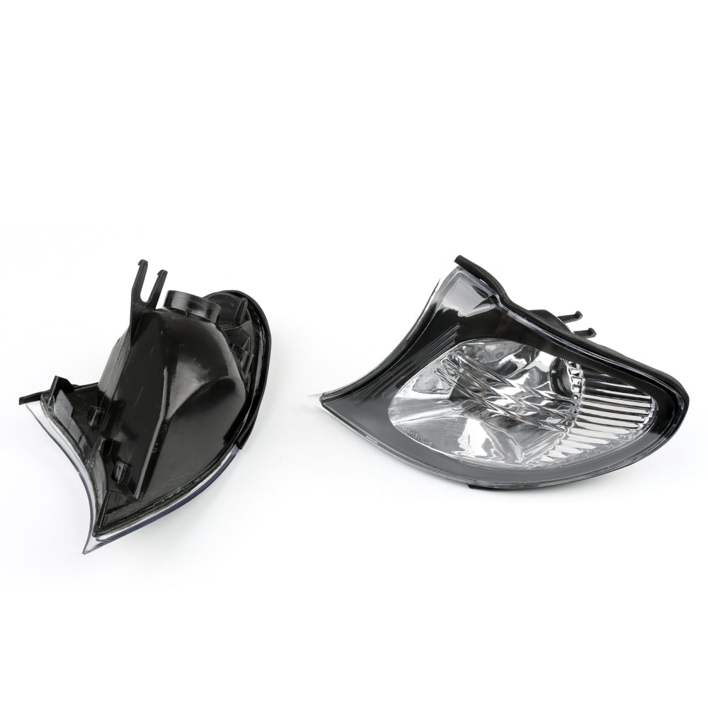 Luzes de canto de Areyourshop-Crystal Clear com acabamento de fumaça Fit por 02-05 BMW E46 3-Series 4dr EURO