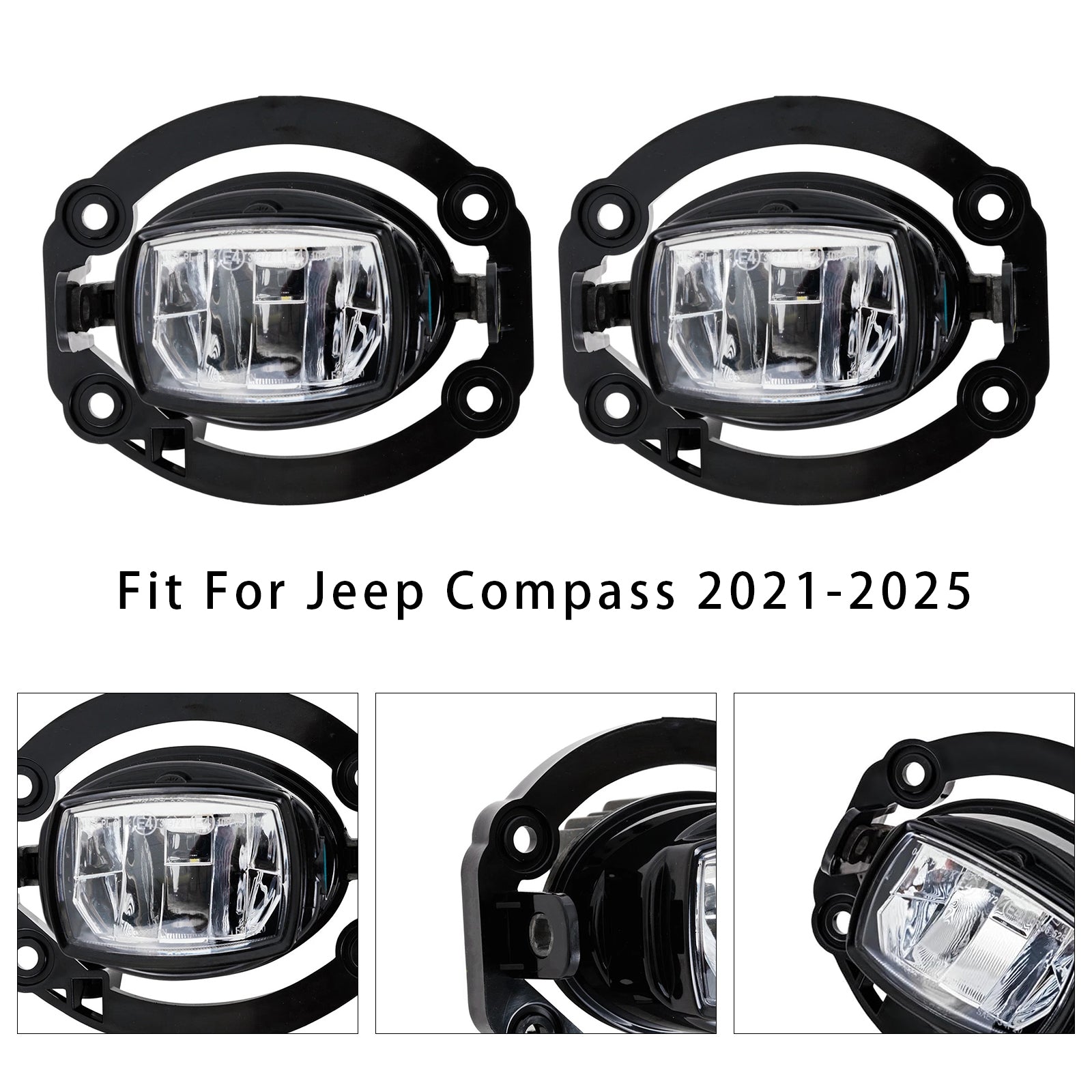 2021-2025 Jeep Compass Pair LED Front Driving Fog Light 68470159AA