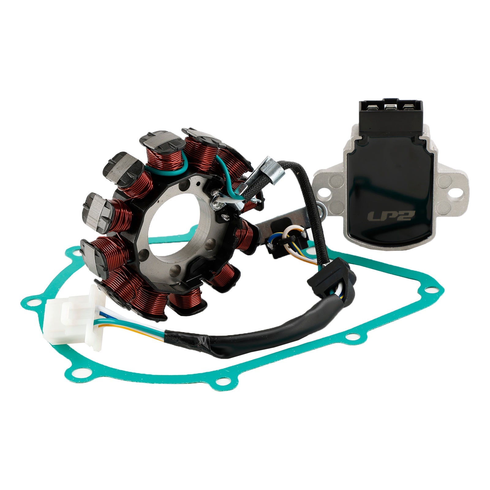 Gerador, estator, regulador e retificador para motocicleta Honda GROM125-2AC MSX125 2015 & Junta 31120-K26-901