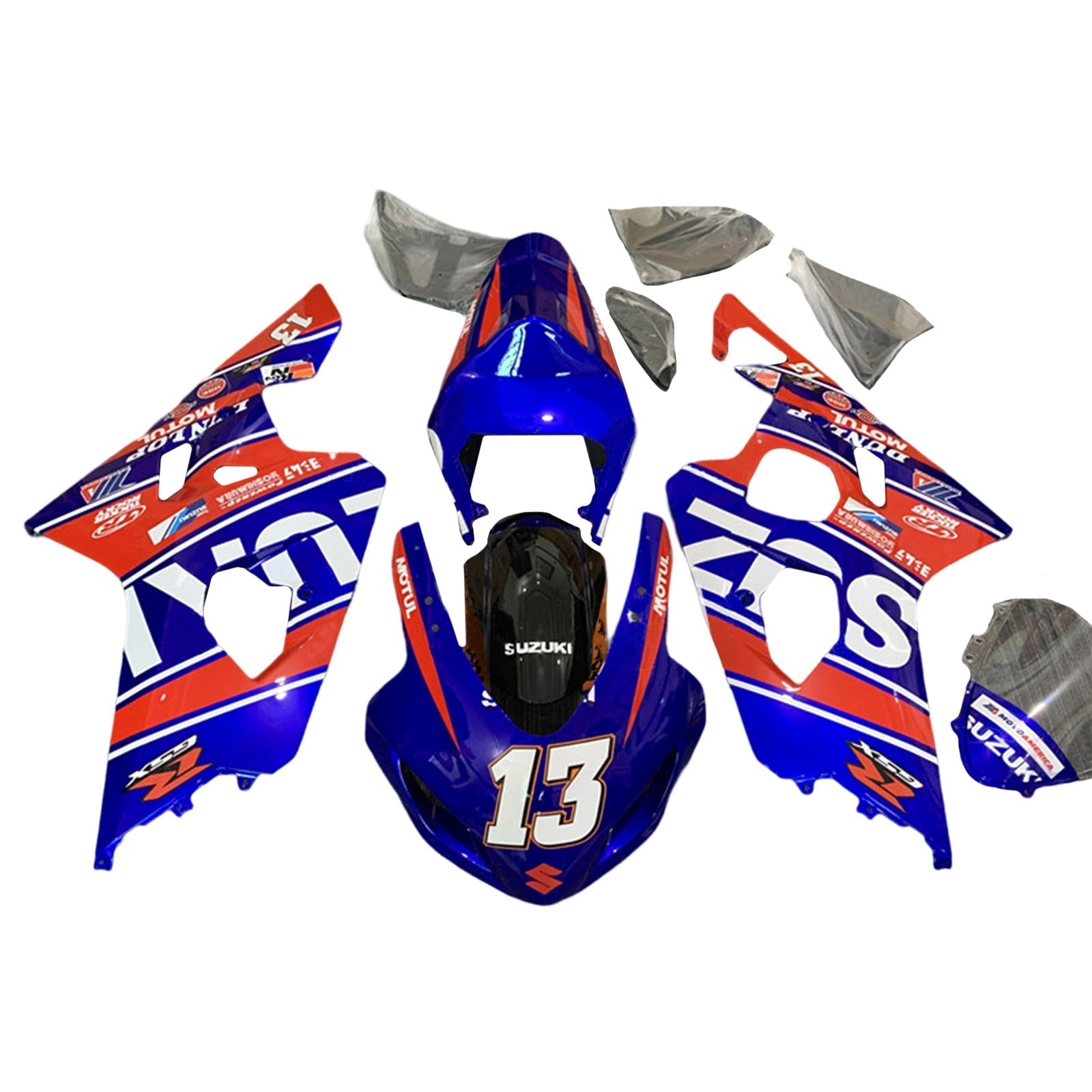 2004-2005 Suzuki GSXR 600/750 K4 Kit de carénage carrosserie plastique ABS
