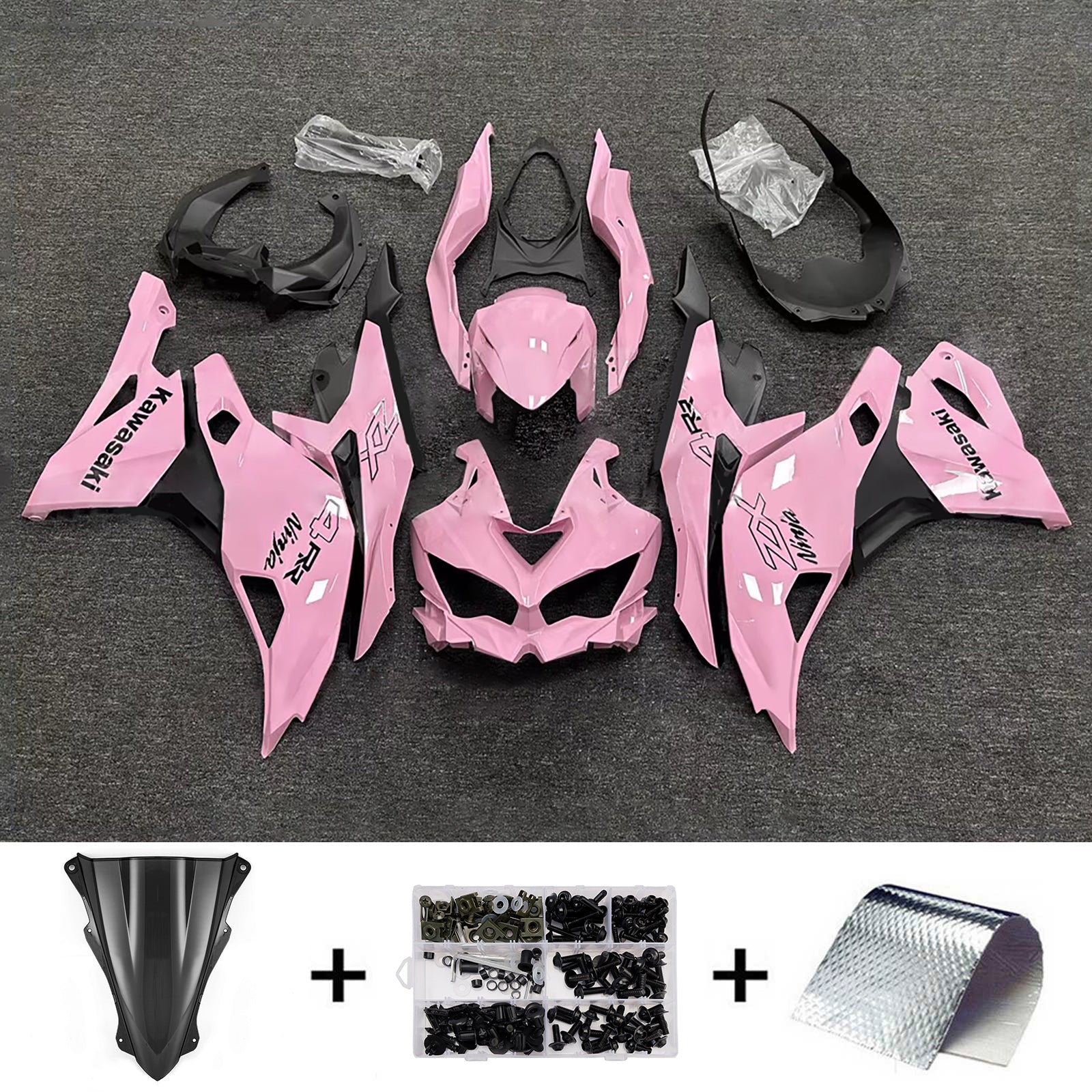 Kit carenatura iniezione adatto per Kawasaki Ninja ZX-25R ZX-4R ZX-4RR 2019-2025
